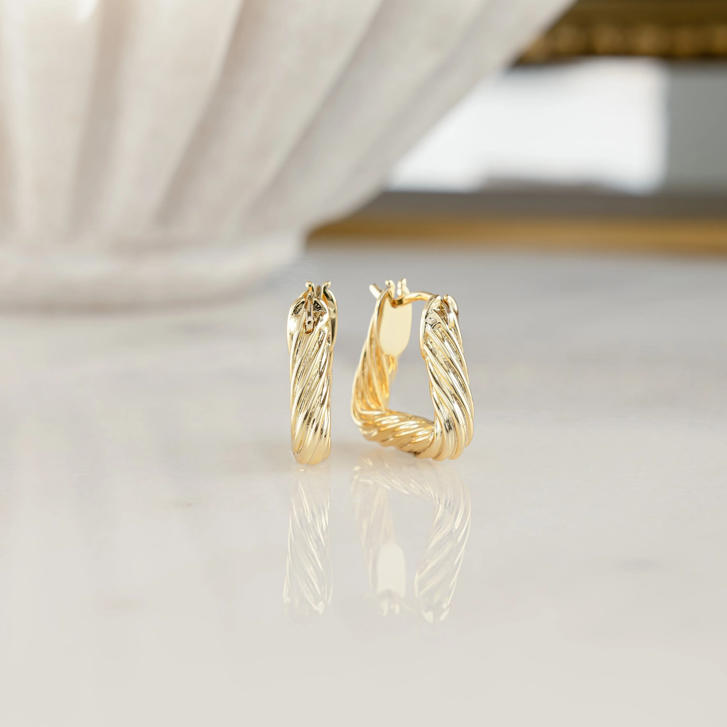 Chunky Triangle Hoops - Image 7