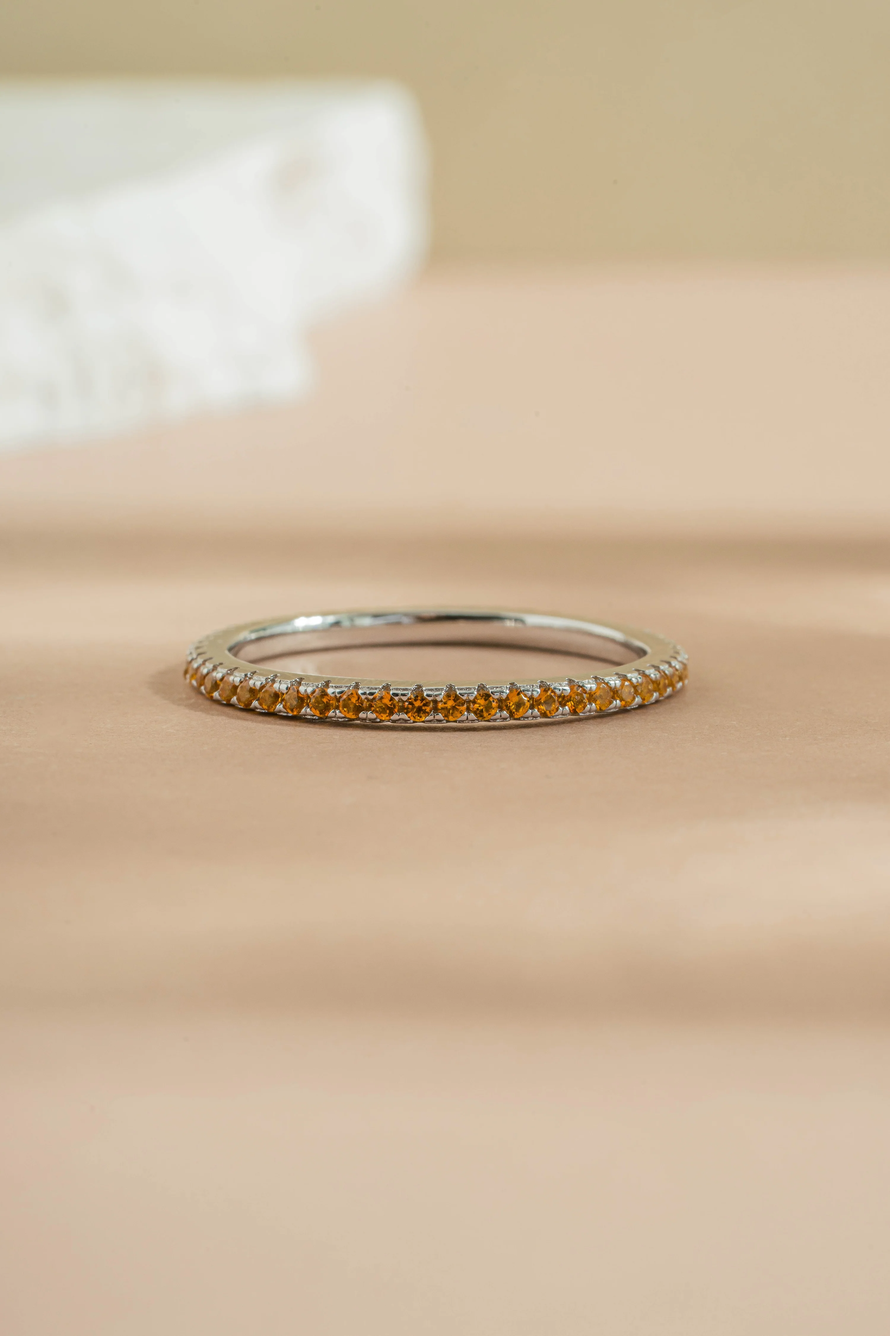 Citrine Birthstone Eternity Rings - Image 5