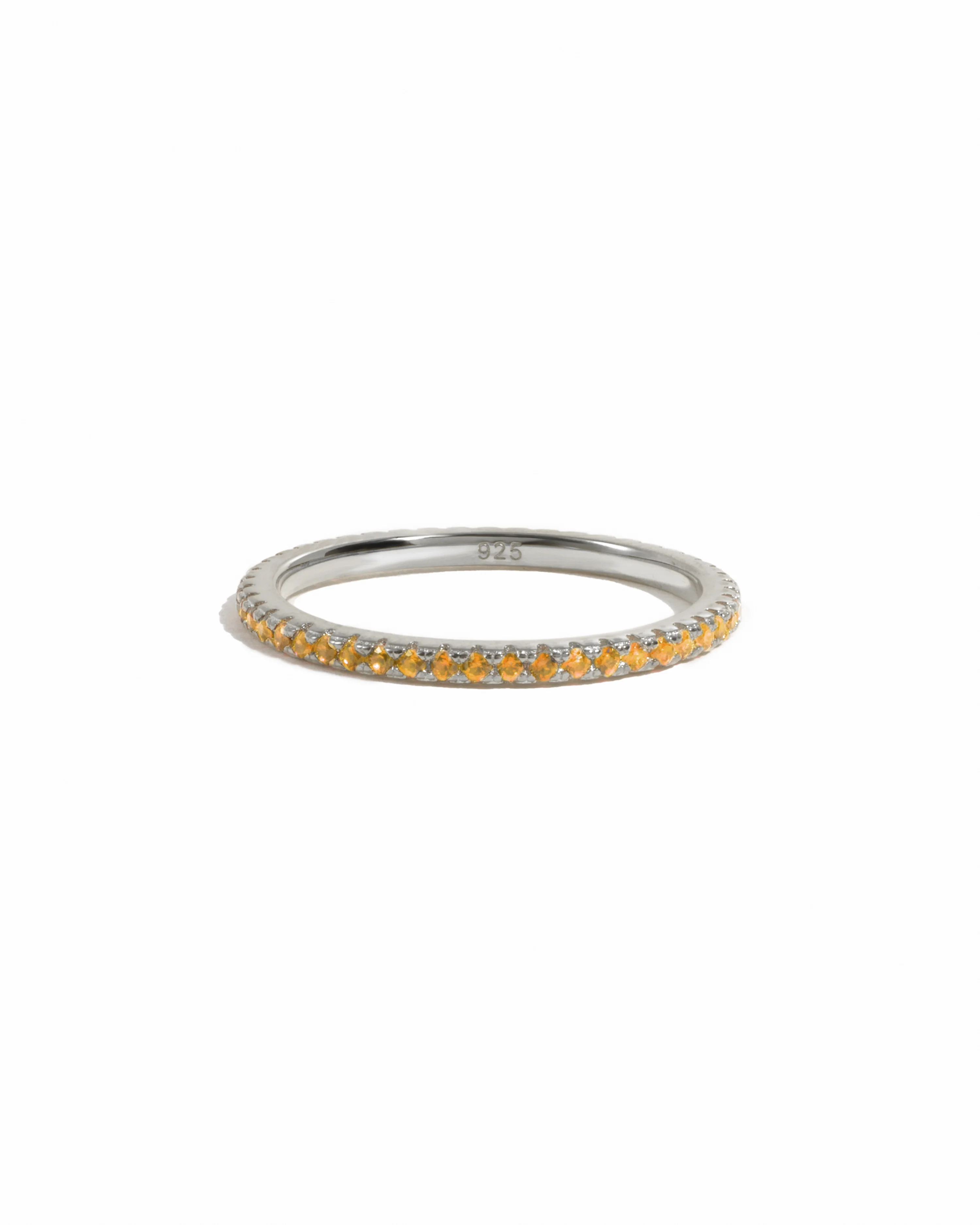 Citrine Birthstone Eternity Rings - Image 9