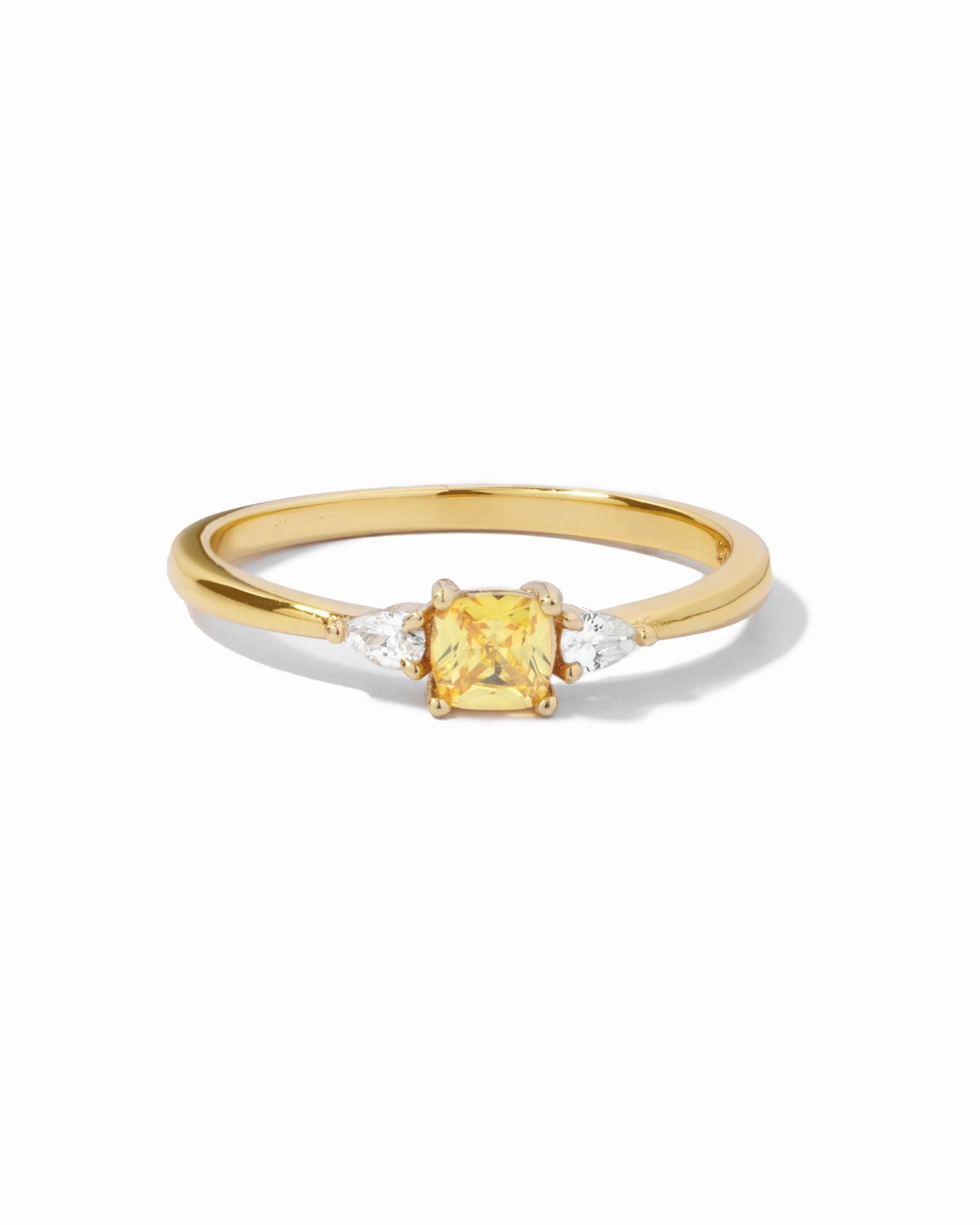 Citrine Cushion Ring - Image 7