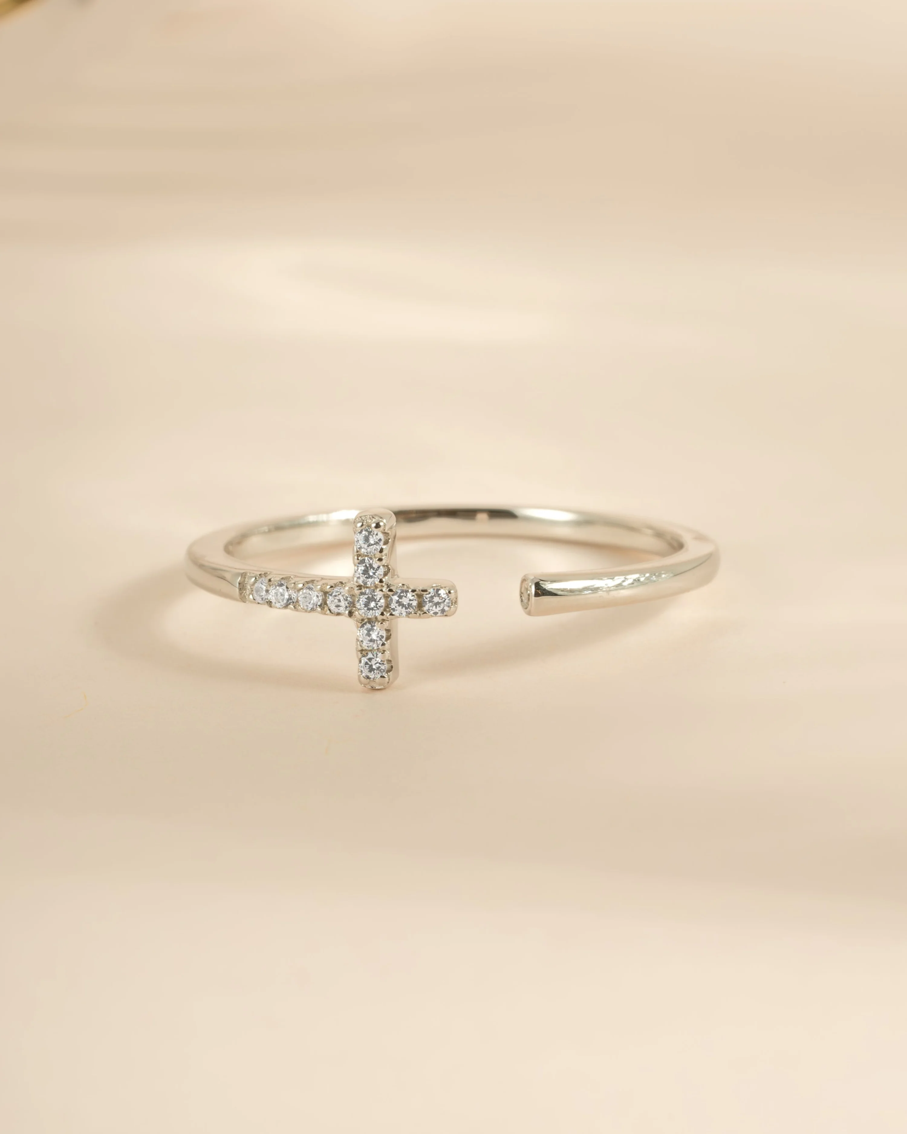 Cross Open Cuff Ring - Image 5