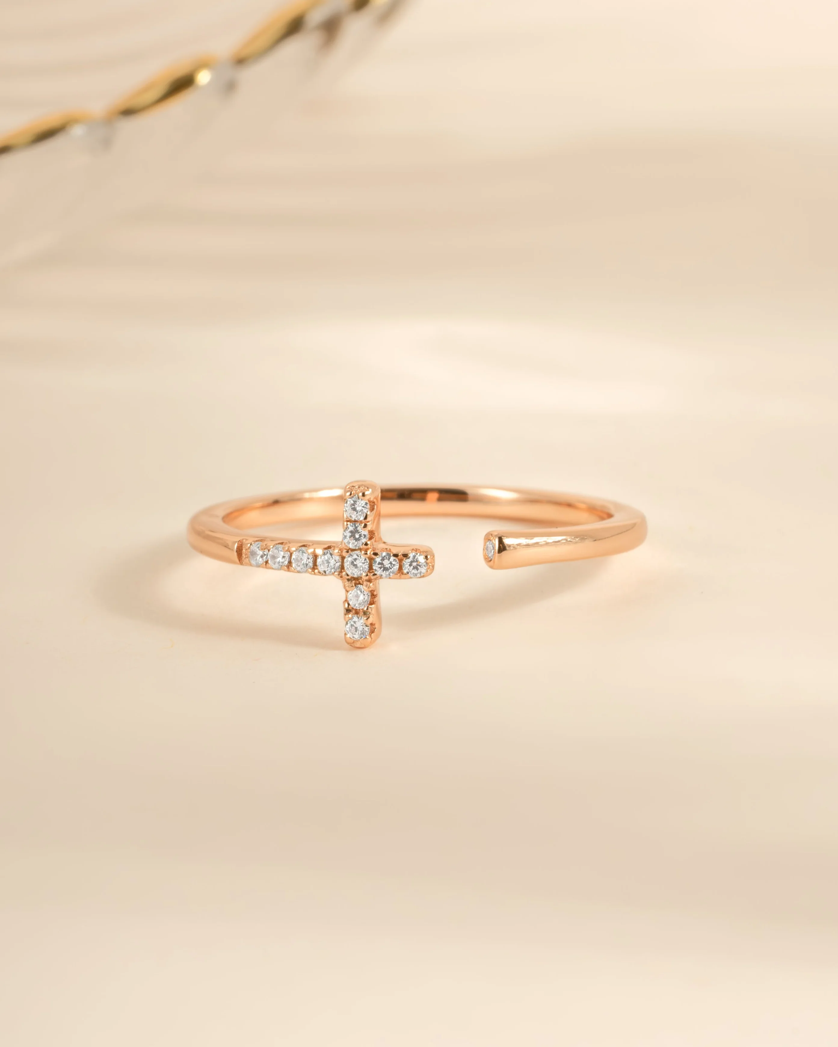 Cross Open Cuff Ring - Image 7