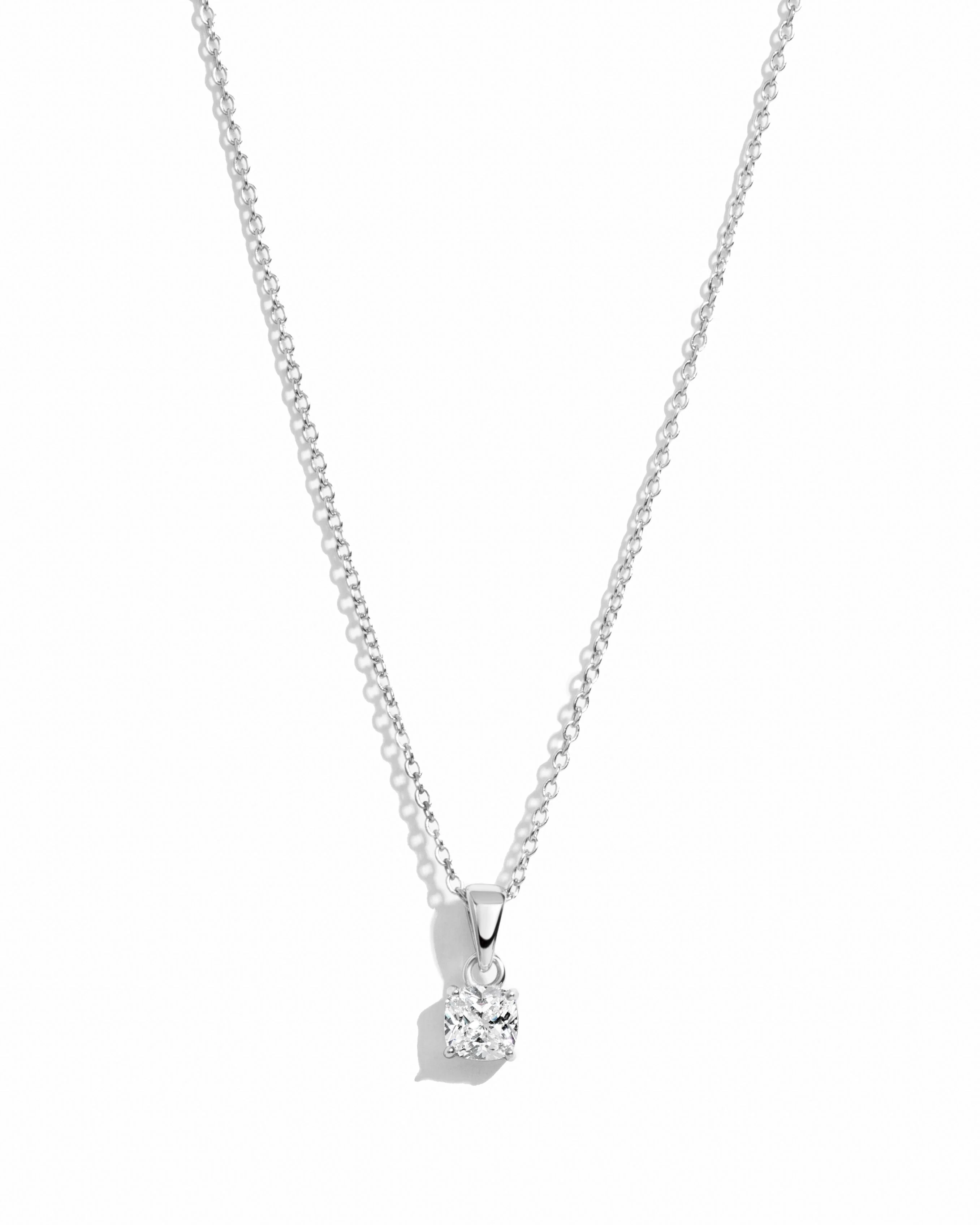 Cushion Diamond Necklace - Image 11