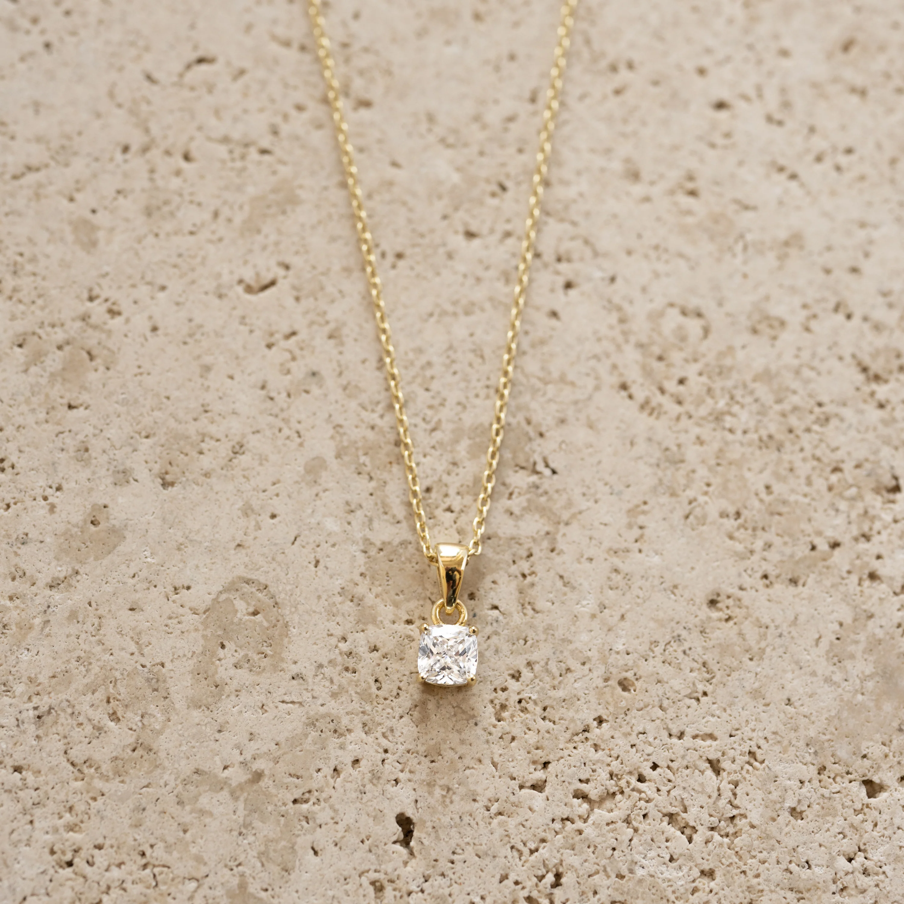 Cushion Diamond Necklace - Image 5