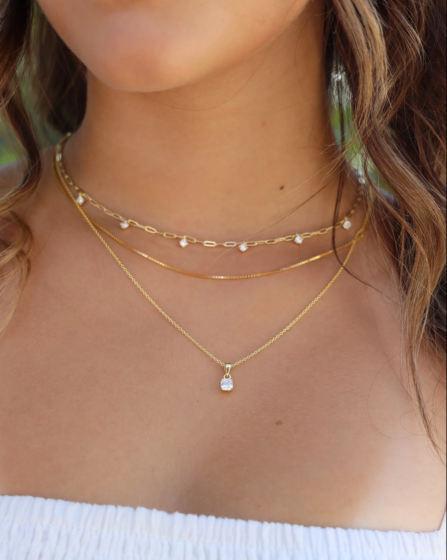 Cushion Diamond Necklace - Image 6