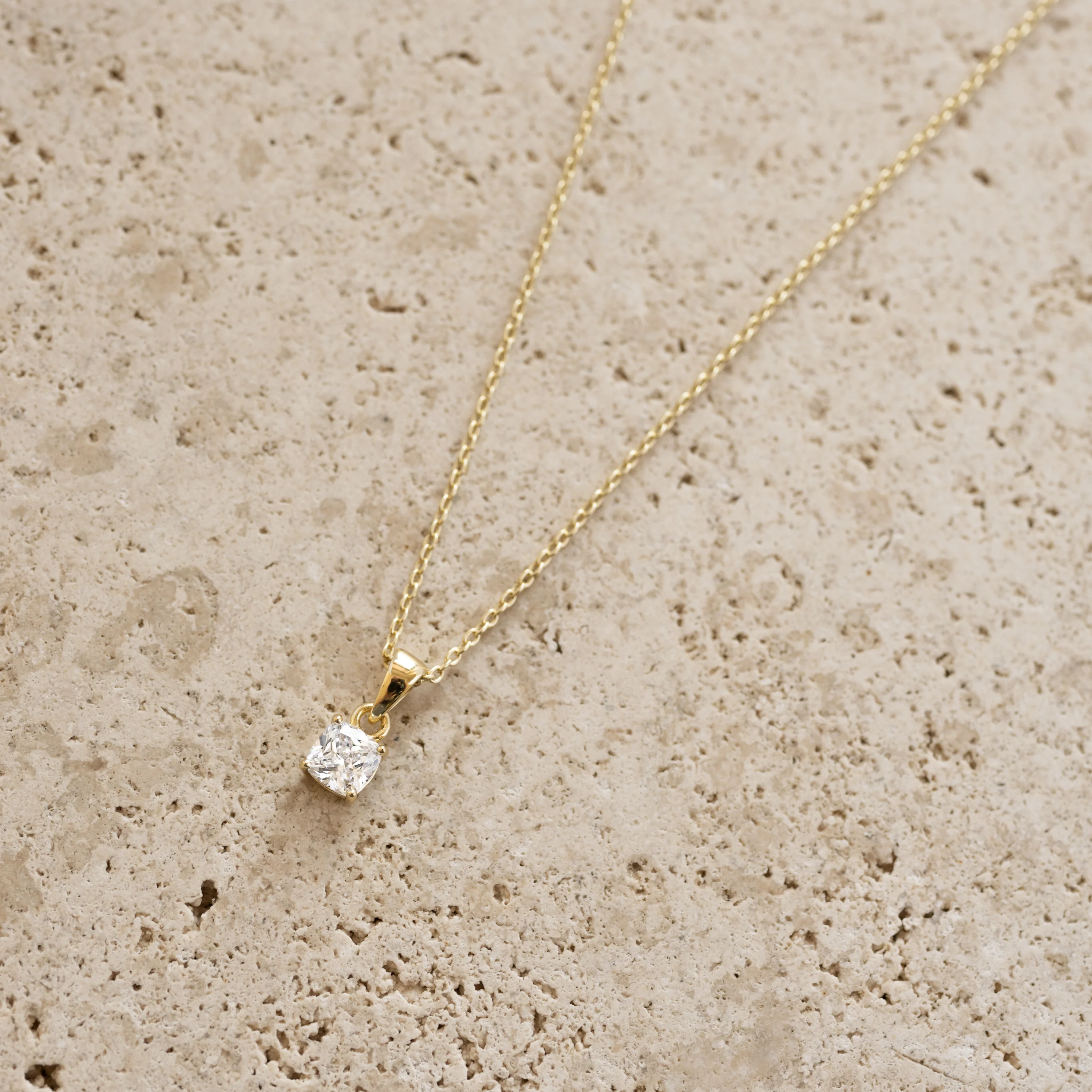 Cushion Diamond Necklace - Image 9