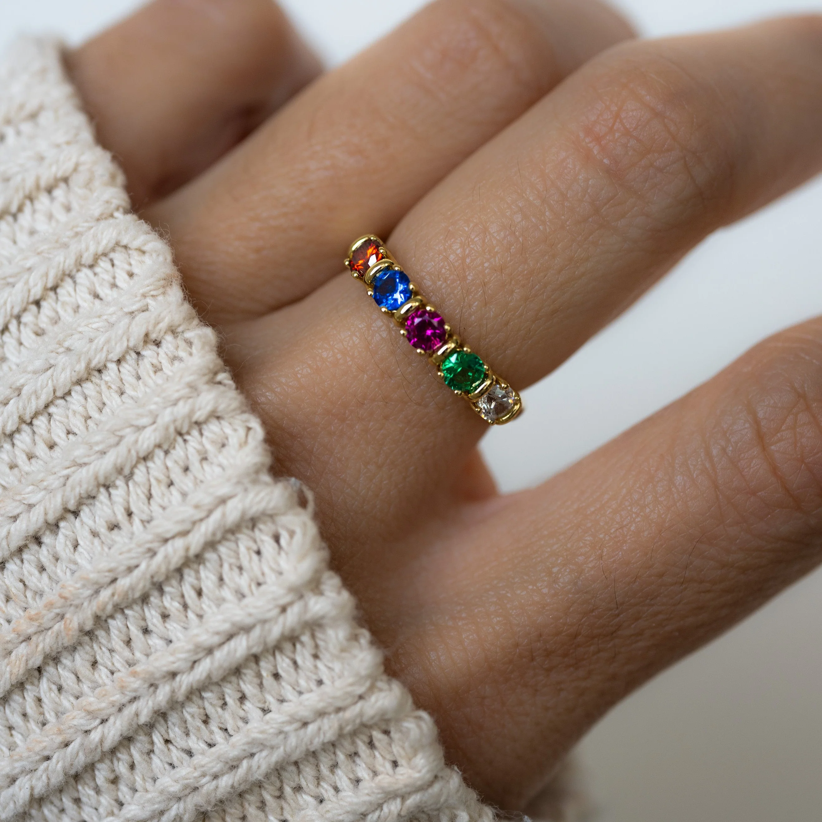 Custom Birthstone Ring - Image 2