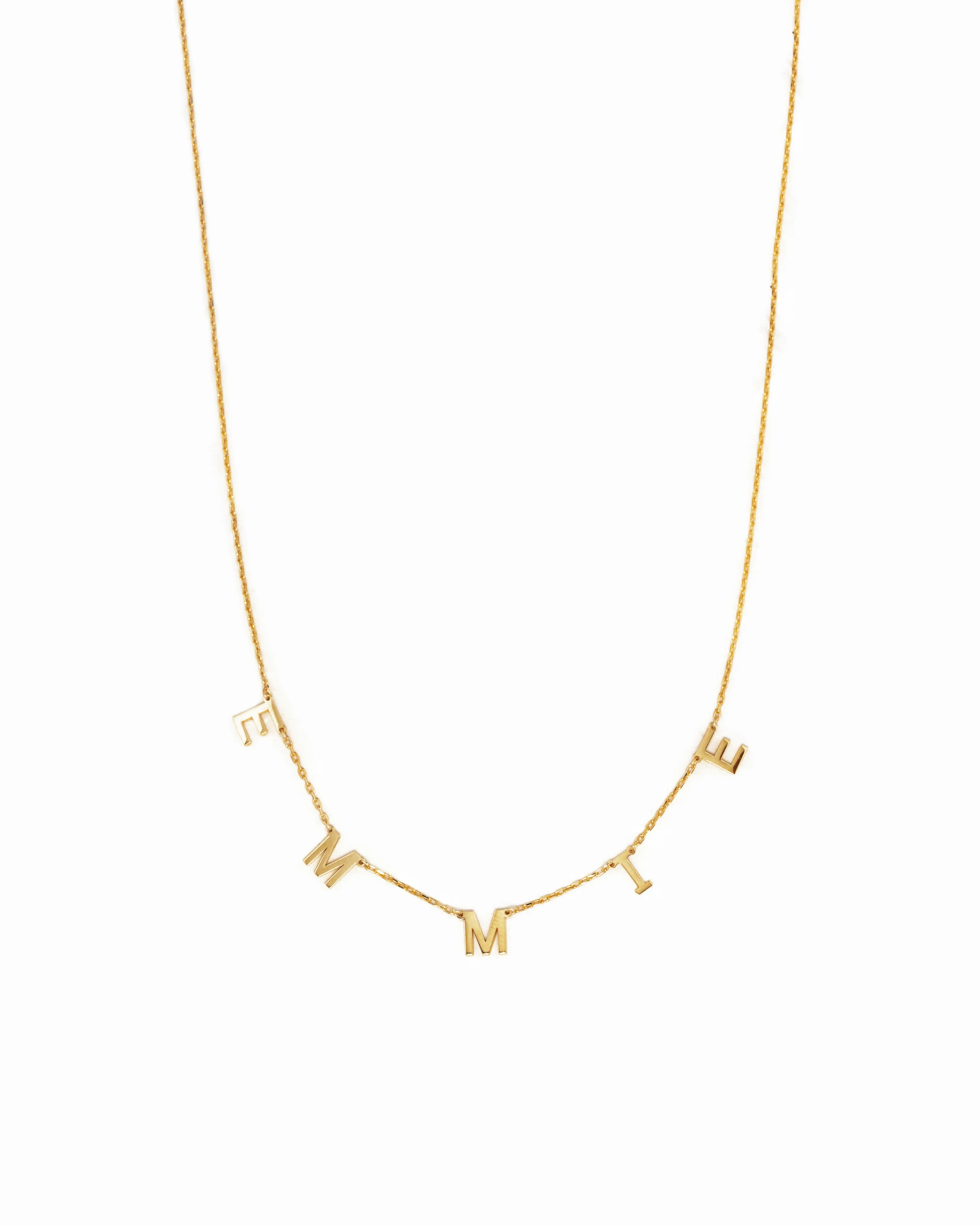 Custom Letter Name Necklace