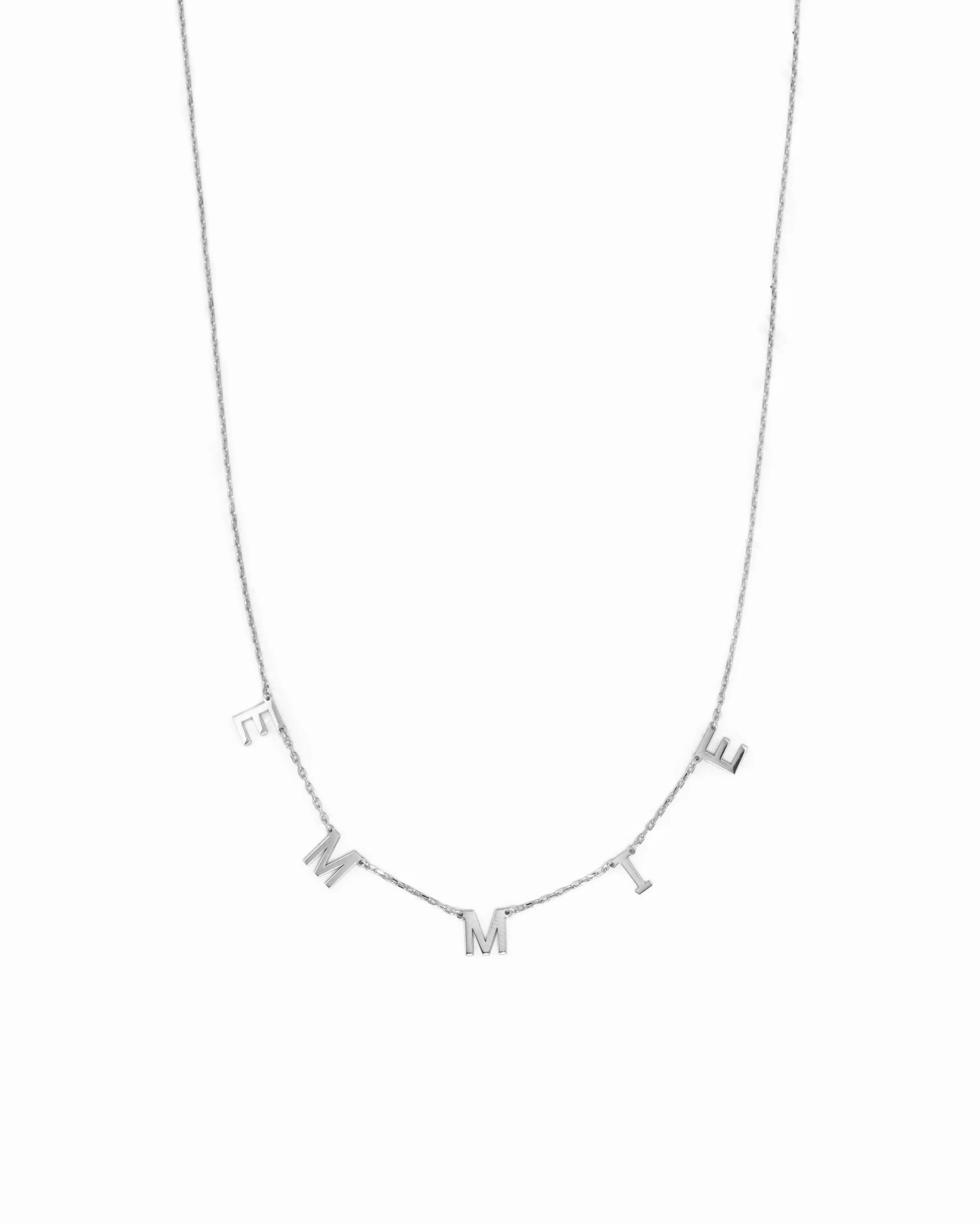 Custom Letter Name Necklace - Image 5
