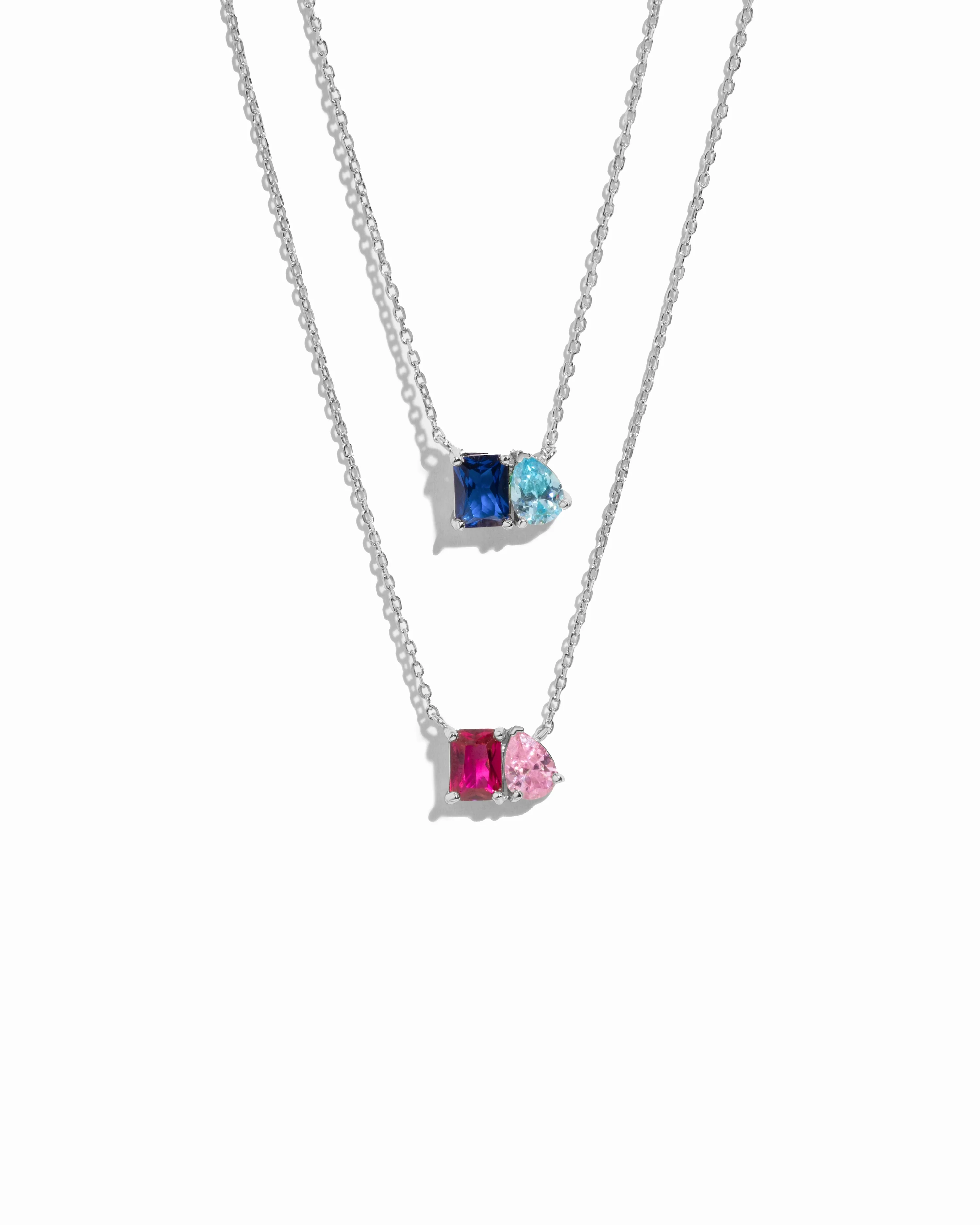 Custom Toi Et Moi Birthstone Necklace - Image 3