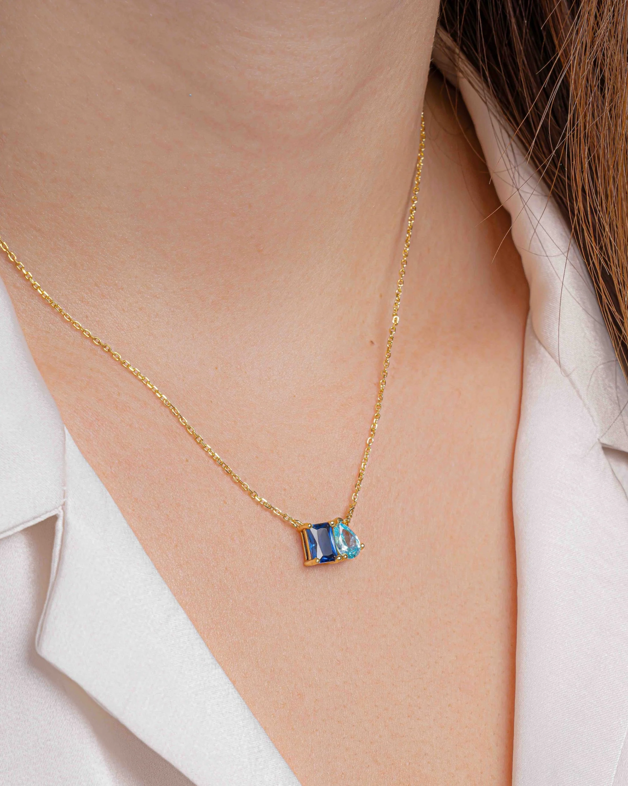 Custom Toi Et Moi Birthstone Necklace - Image 8