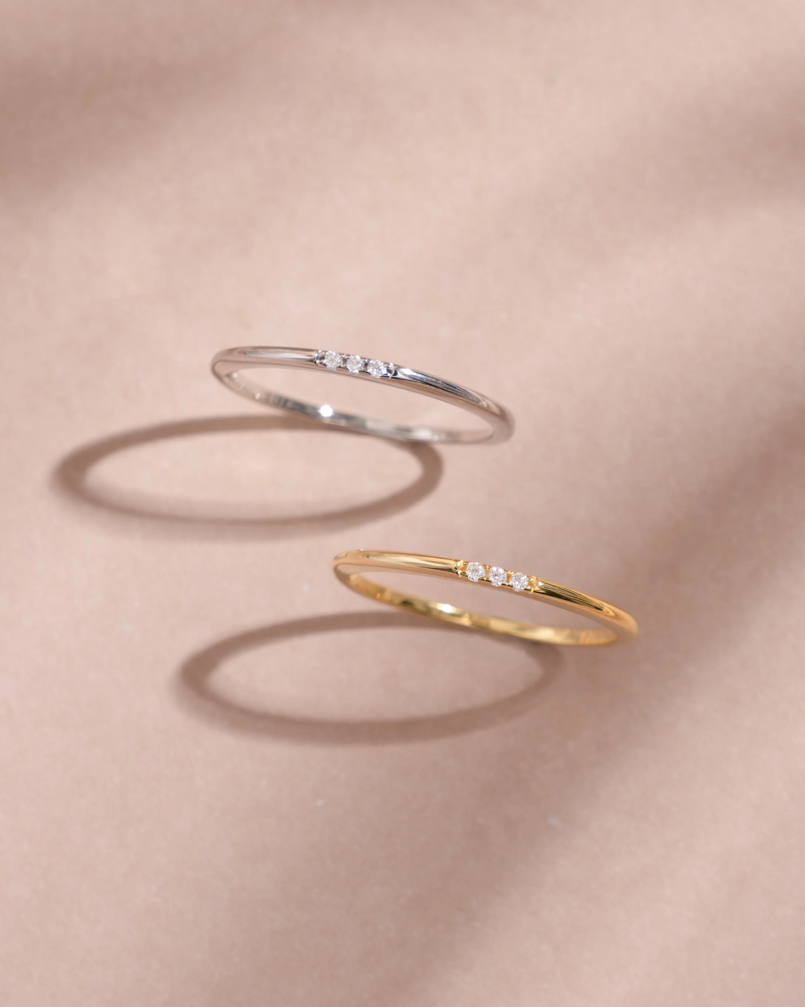 CZ 3 Stone Diamond Ring - Image 3