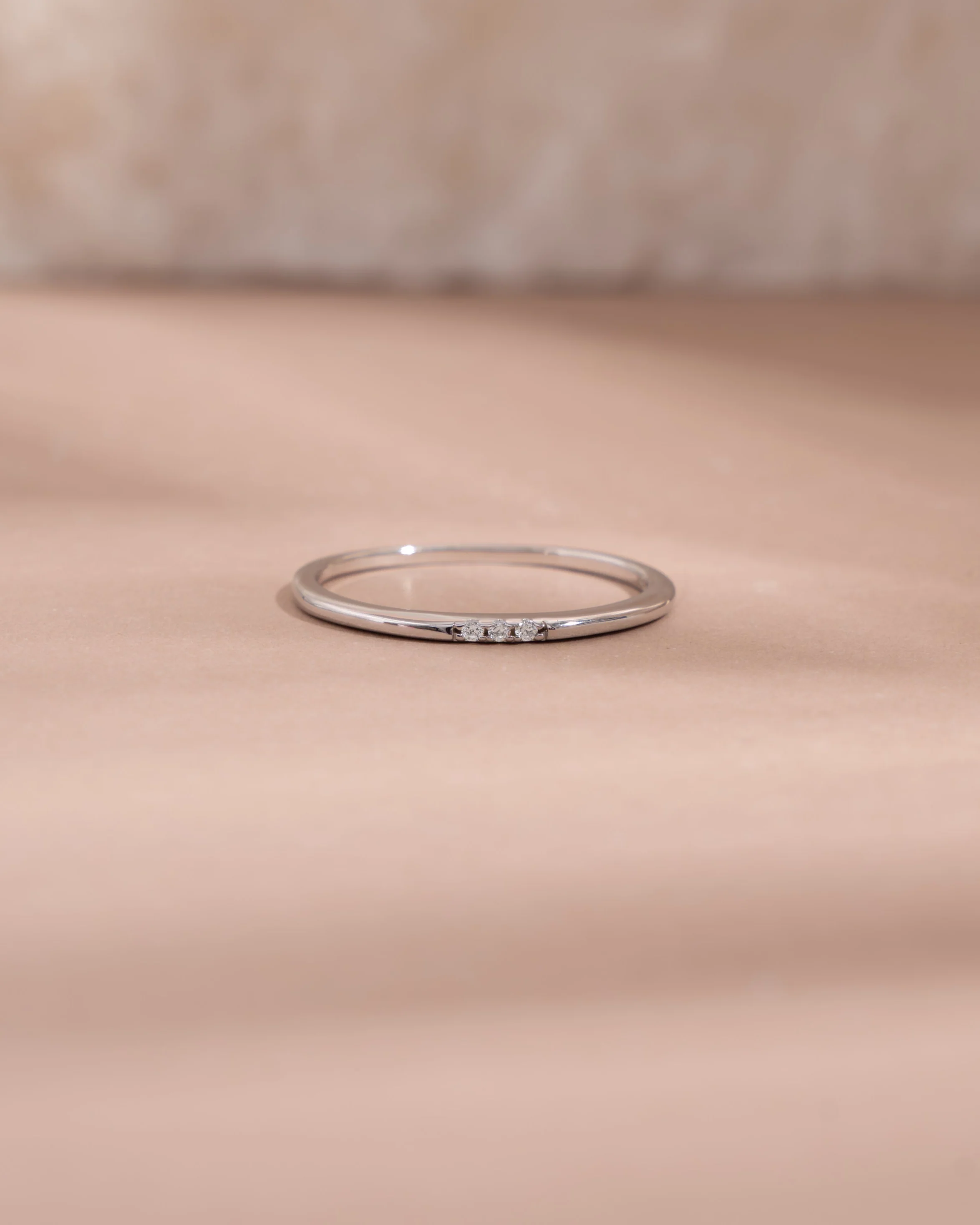 CZ 3 Stone Diamond Ring - Image 5
