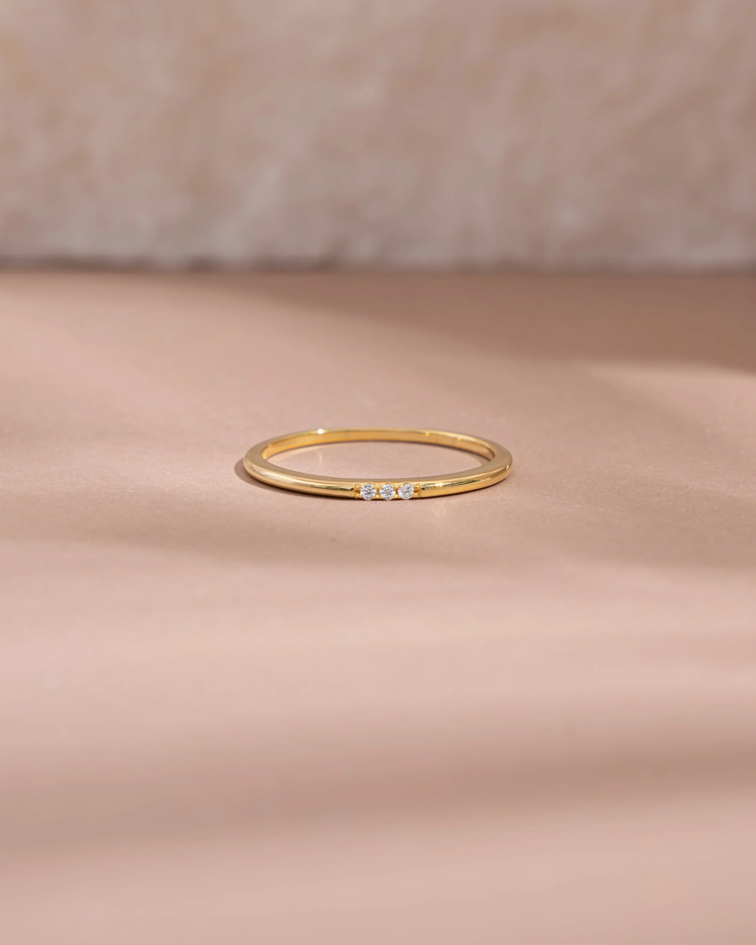 CZ 3 Stone Diamond Ring - Image 6
