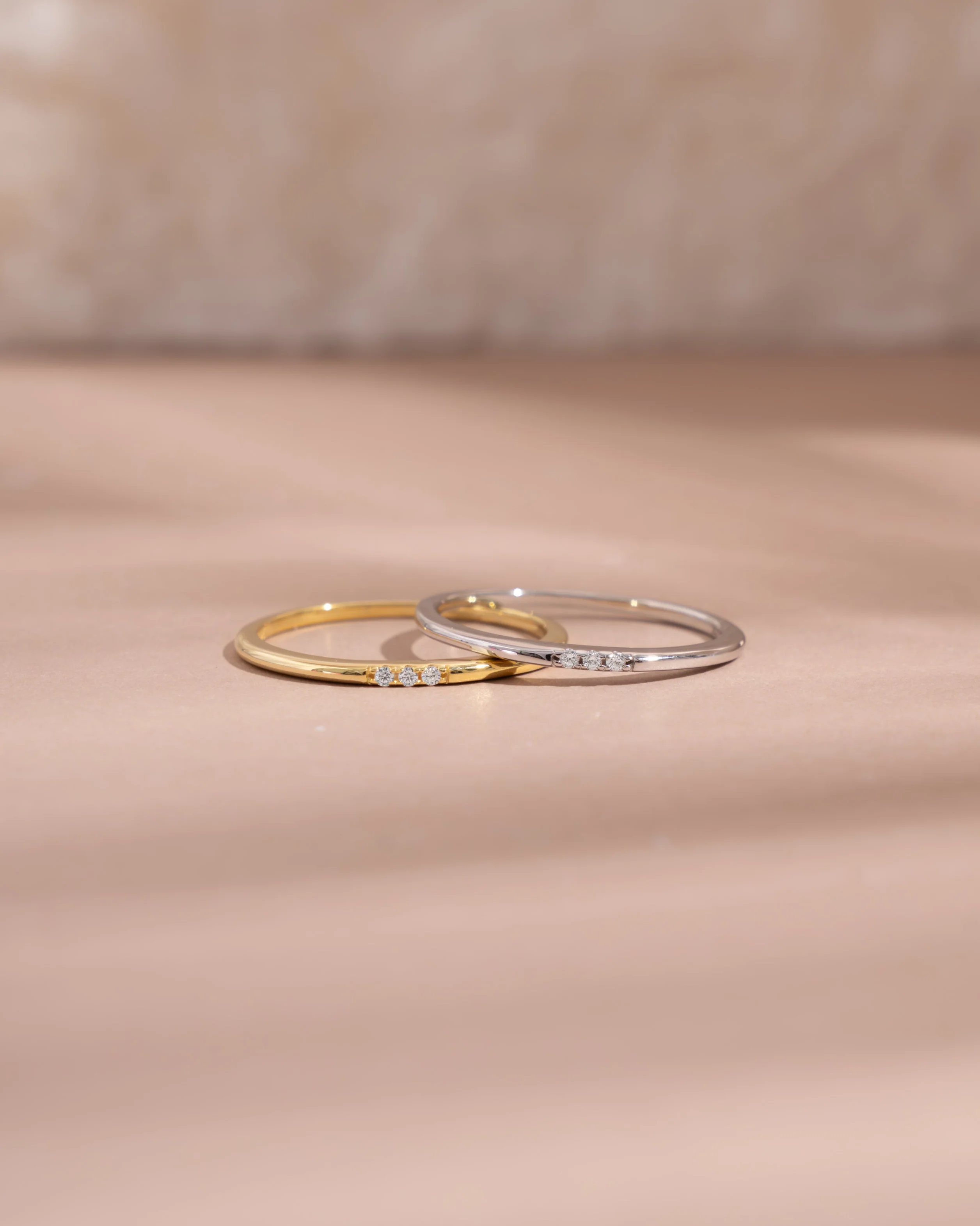 CZ 3 Stone Diamond Ring - Image 8