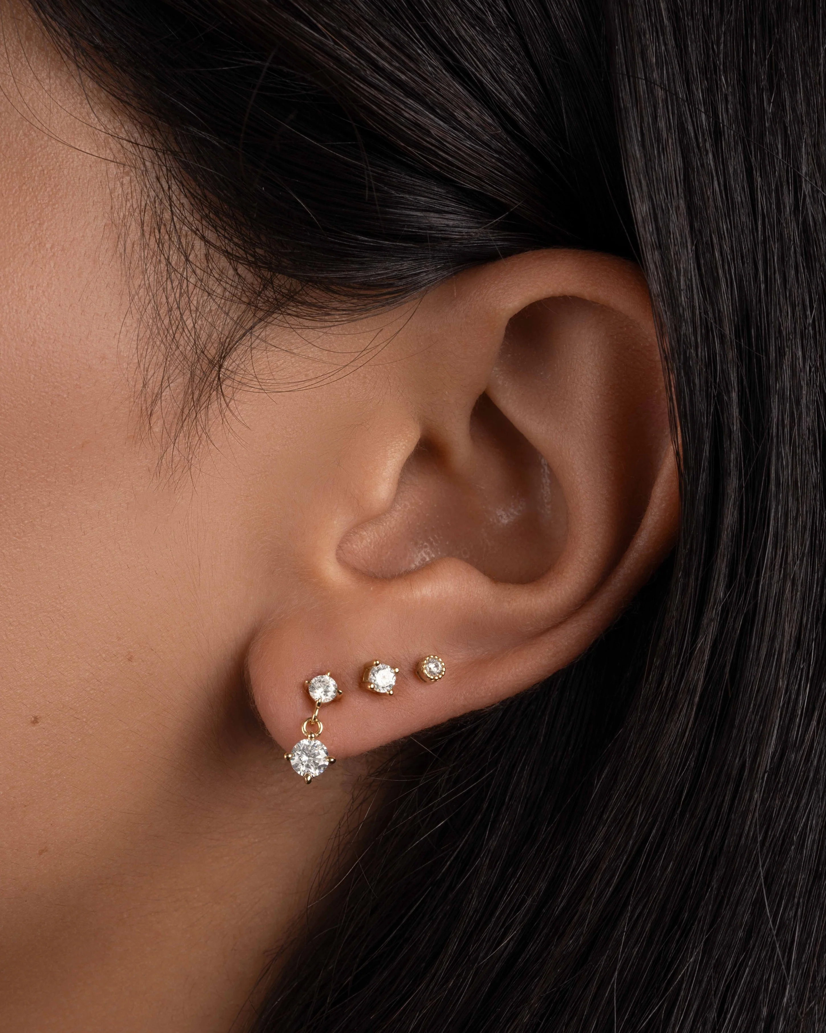 CZ Charm Studs - Image 2
