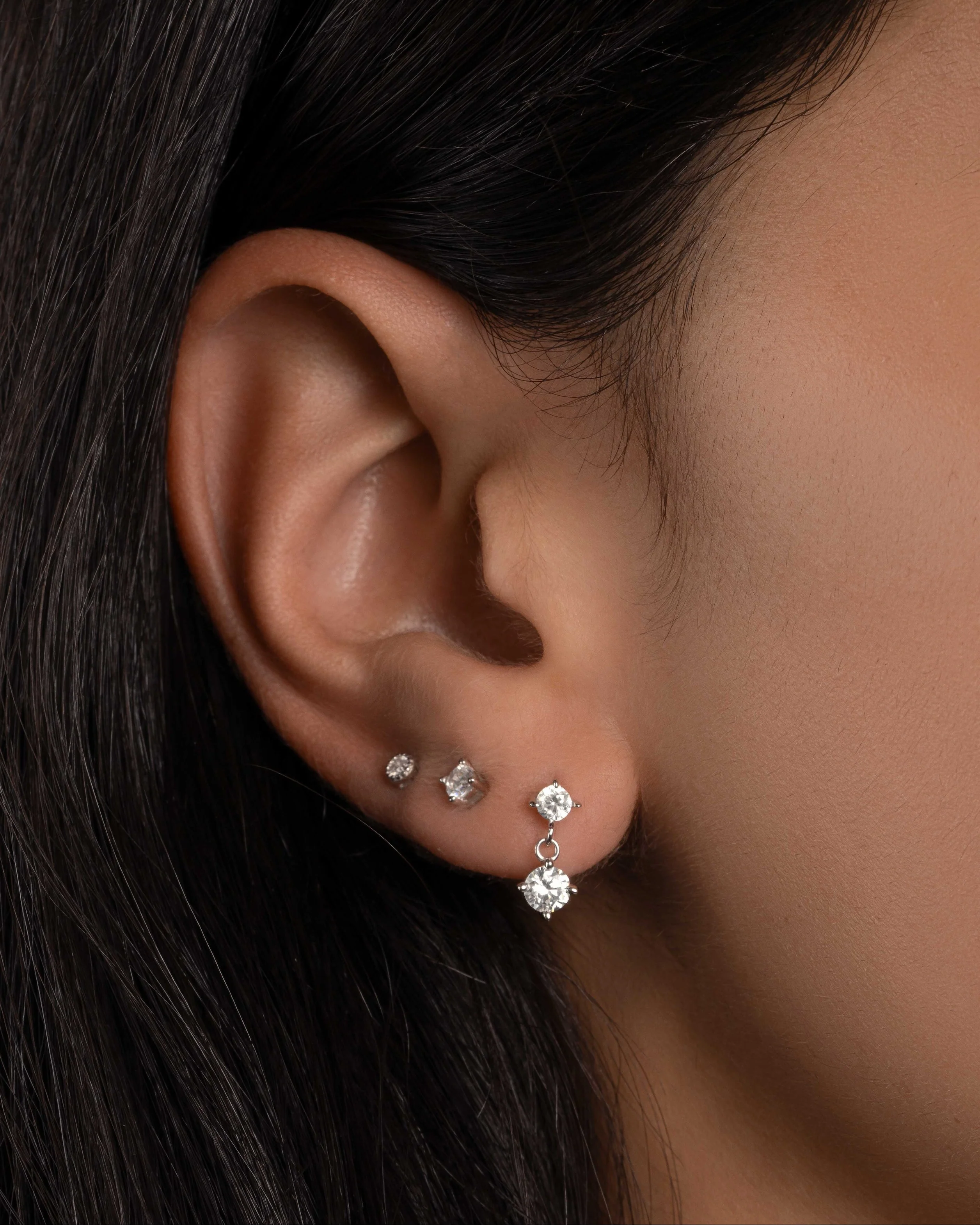 CZ Charm Studs - Image 4