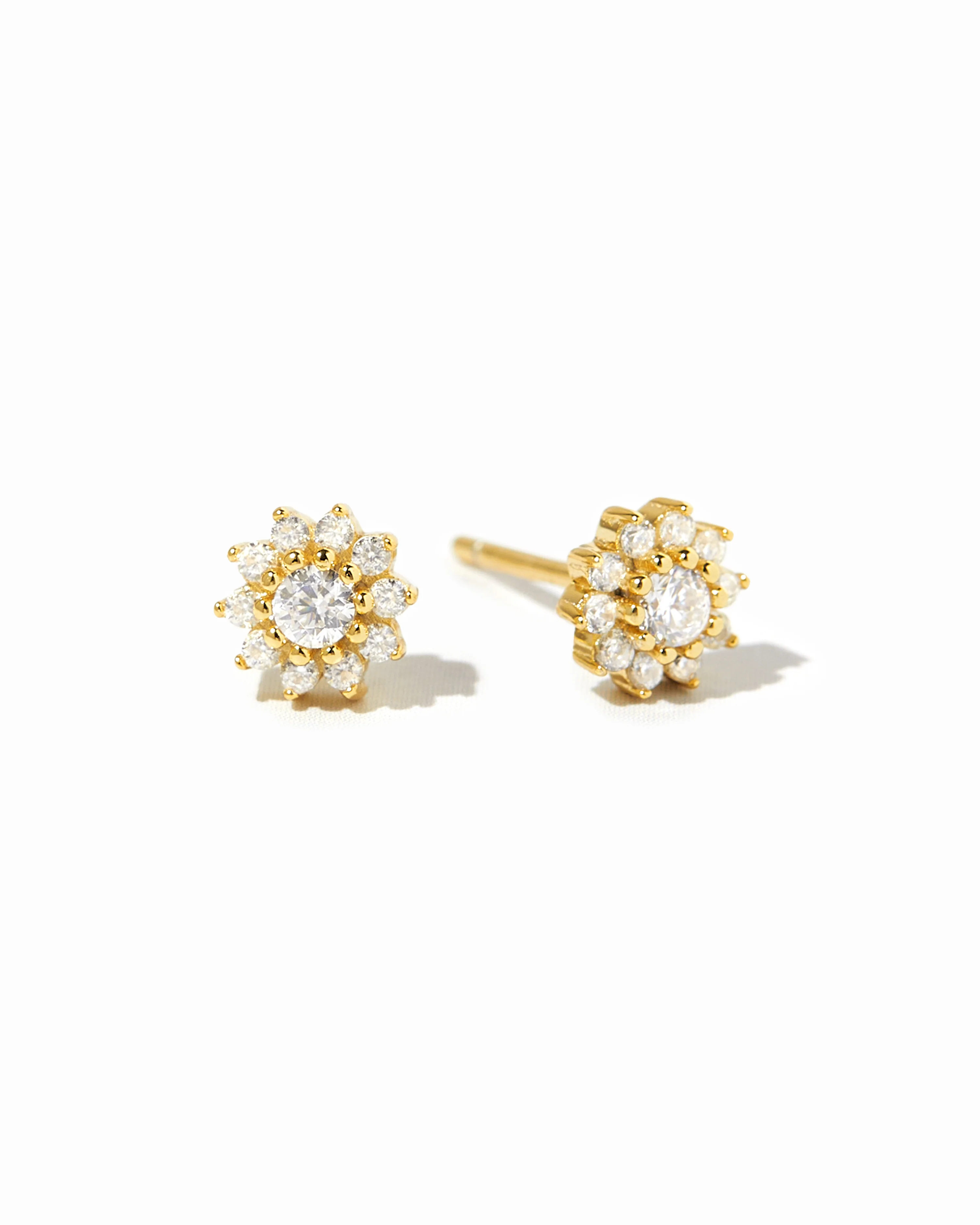CZ Dainty Flower Studs