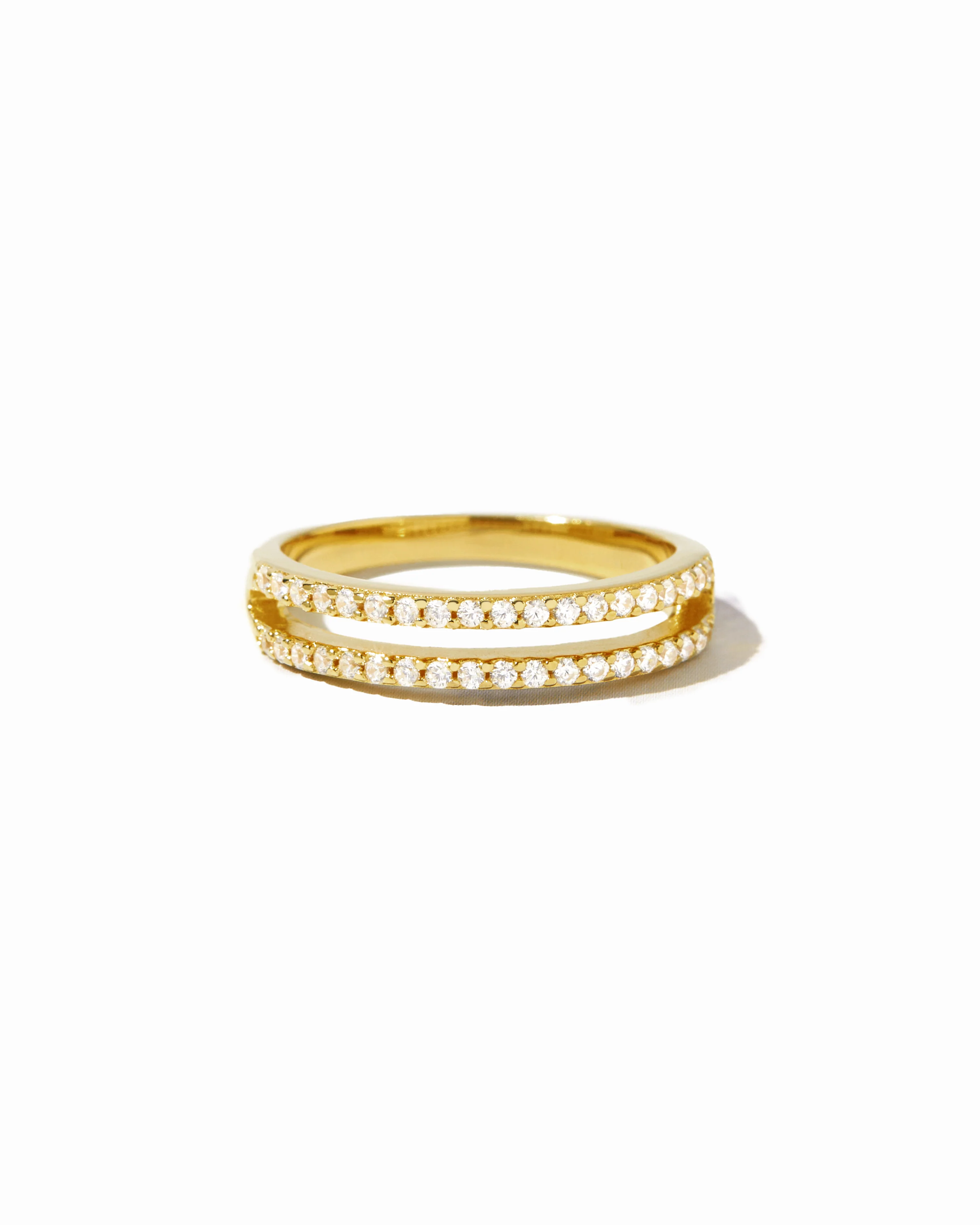 CZ Double Band Ring - Image 3