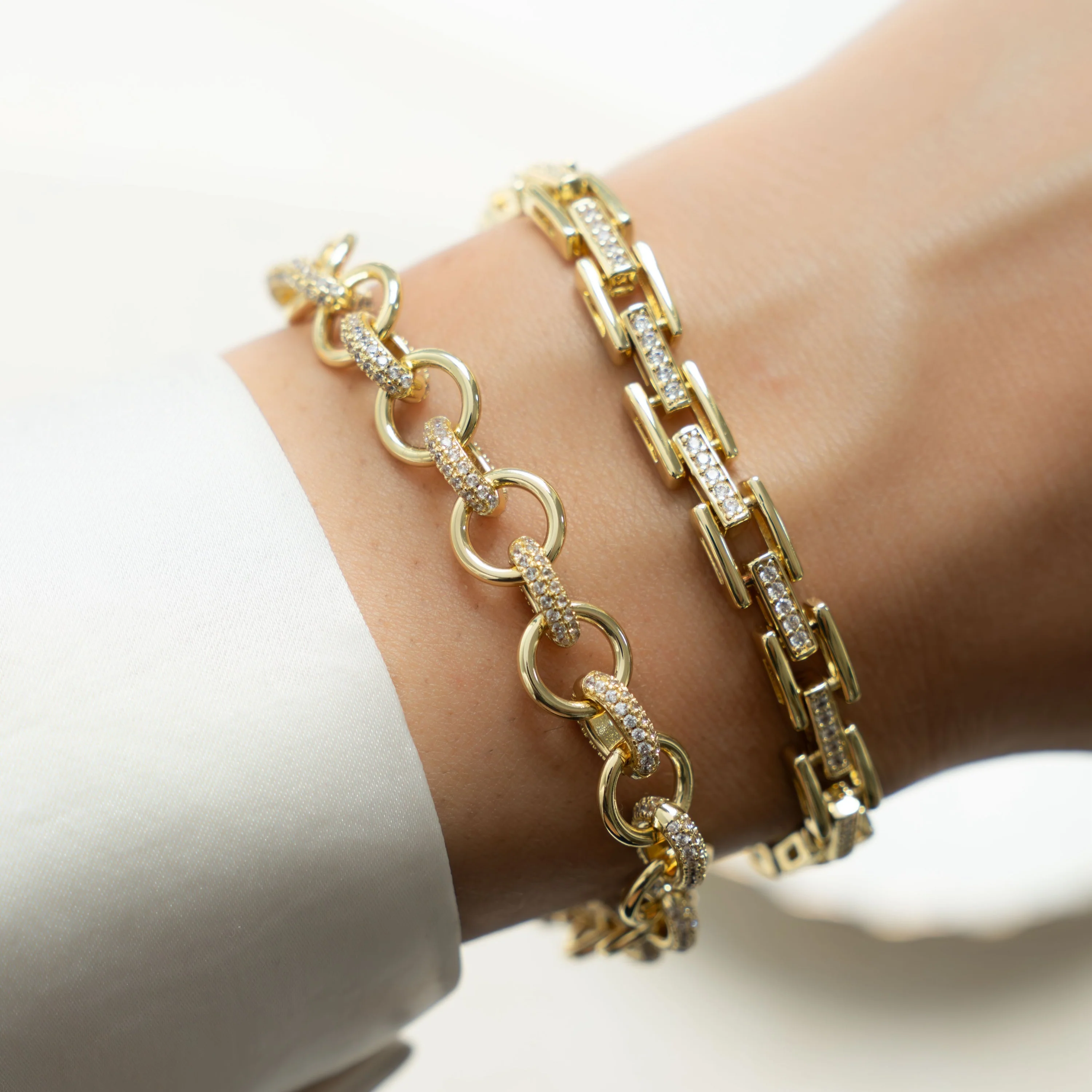 CZ Link Bracelet - Image 6