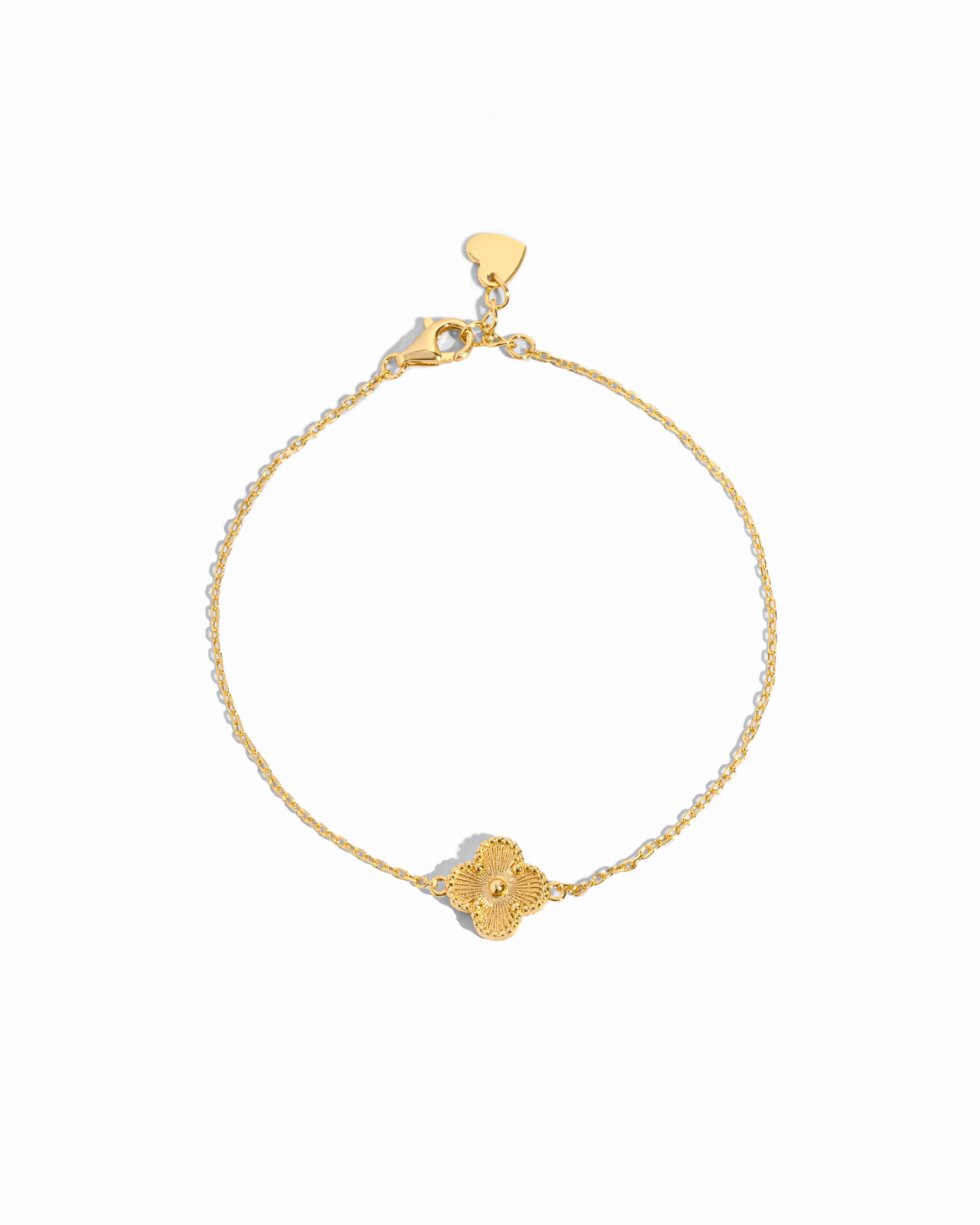 Dahlia Single Four Leaf Clover Bracelet