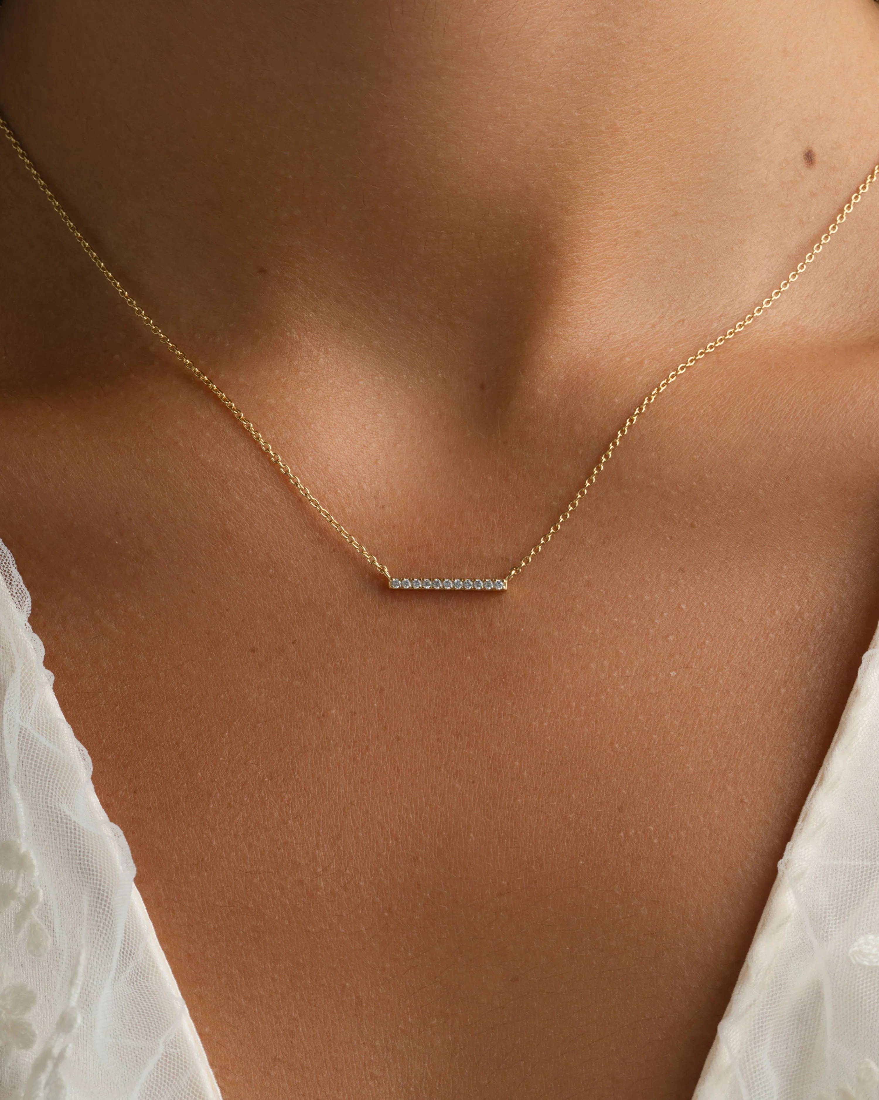 Dainty Bar Necklace - Image 2