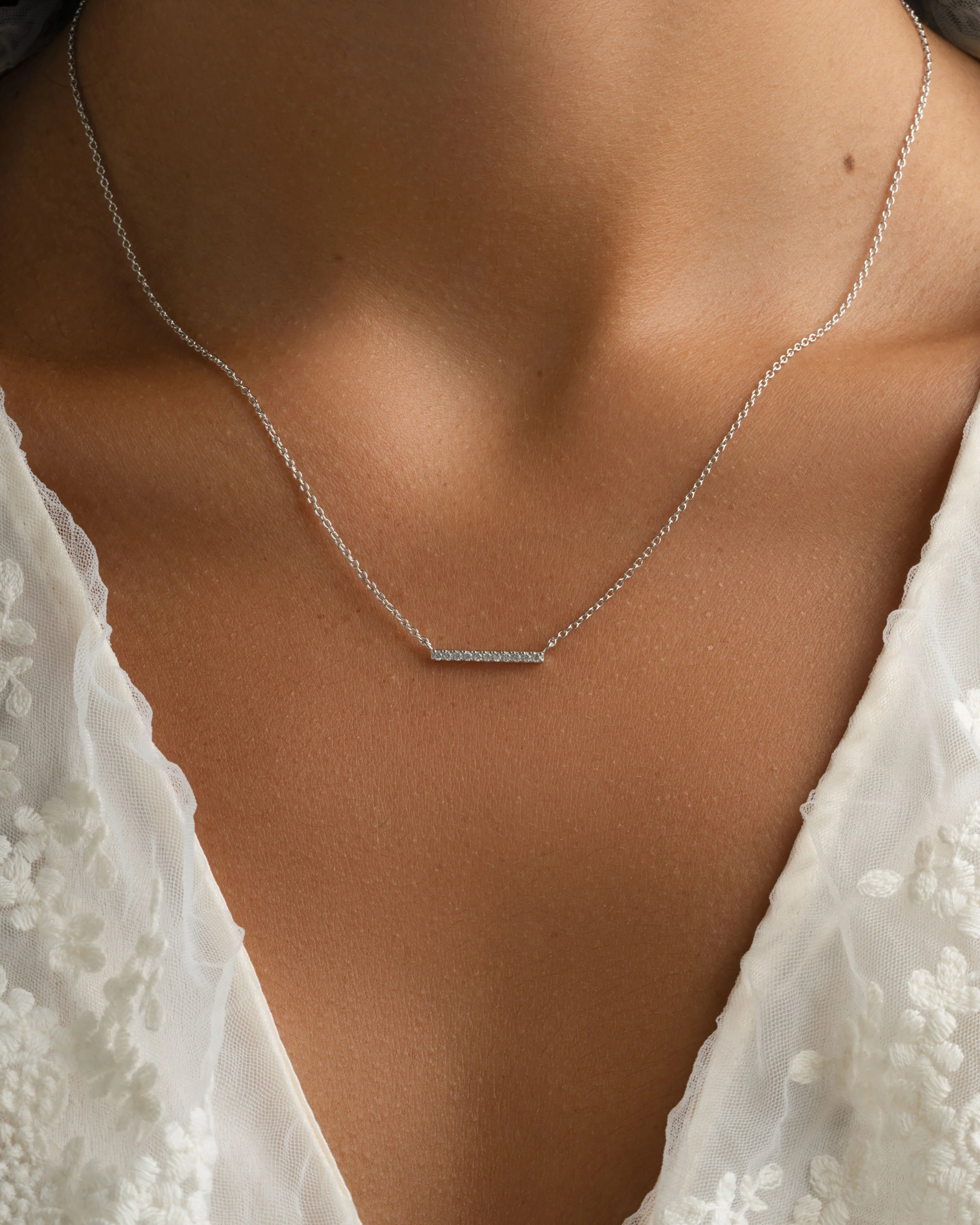 Dainty Bar Necklace - Image 4