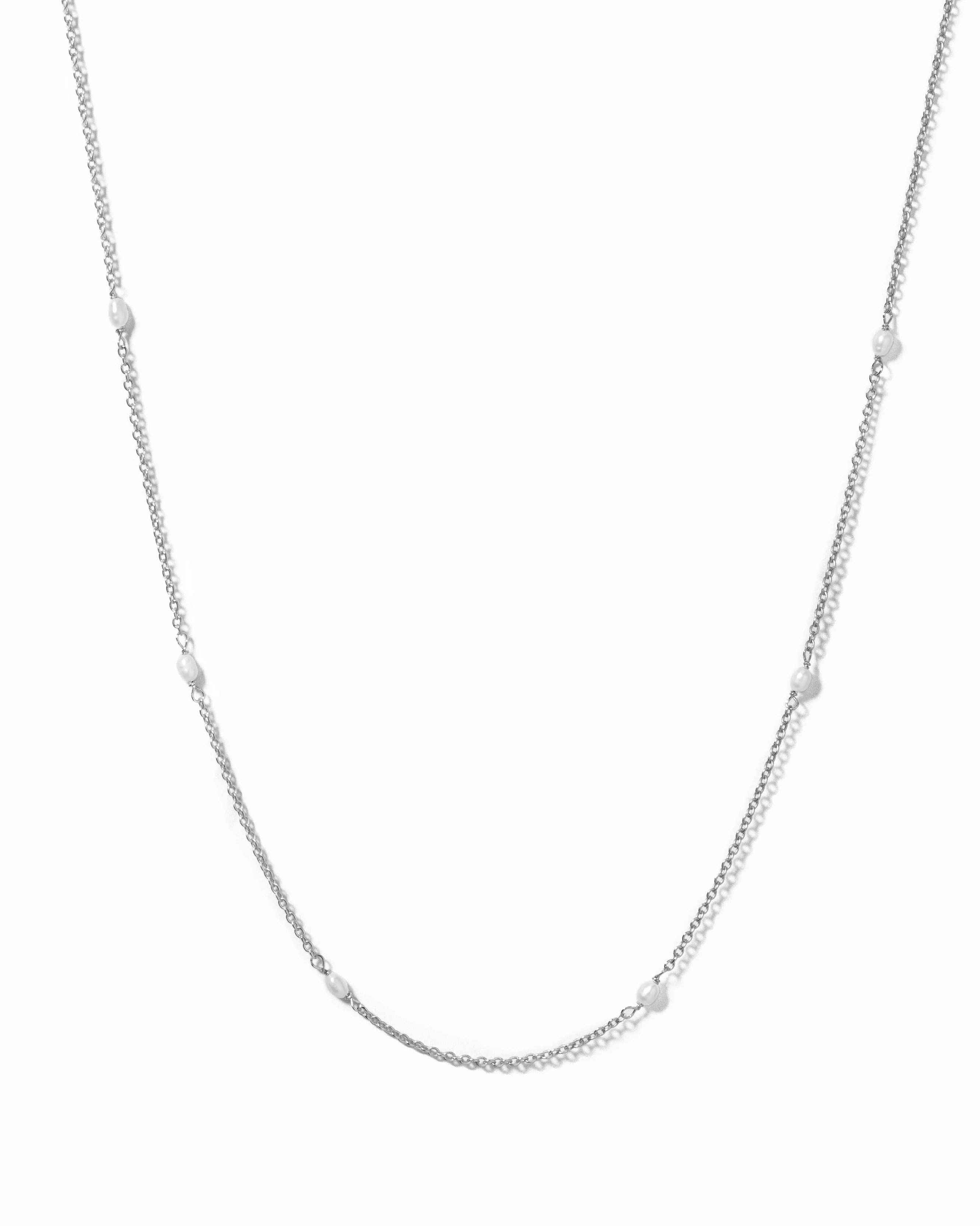 Dainty Beaded Pearl Necklace - Image 9