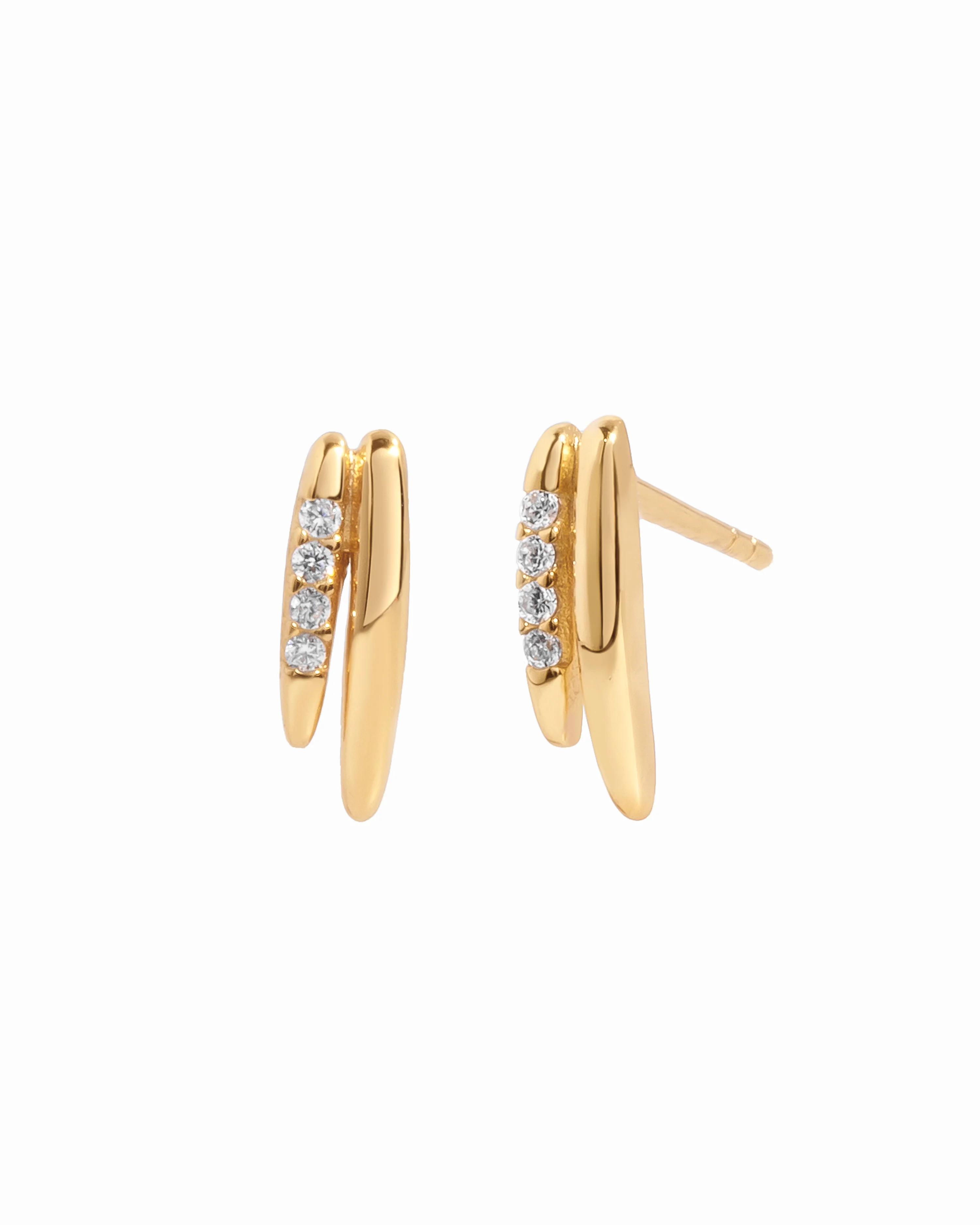 Dainty Double Line Studs