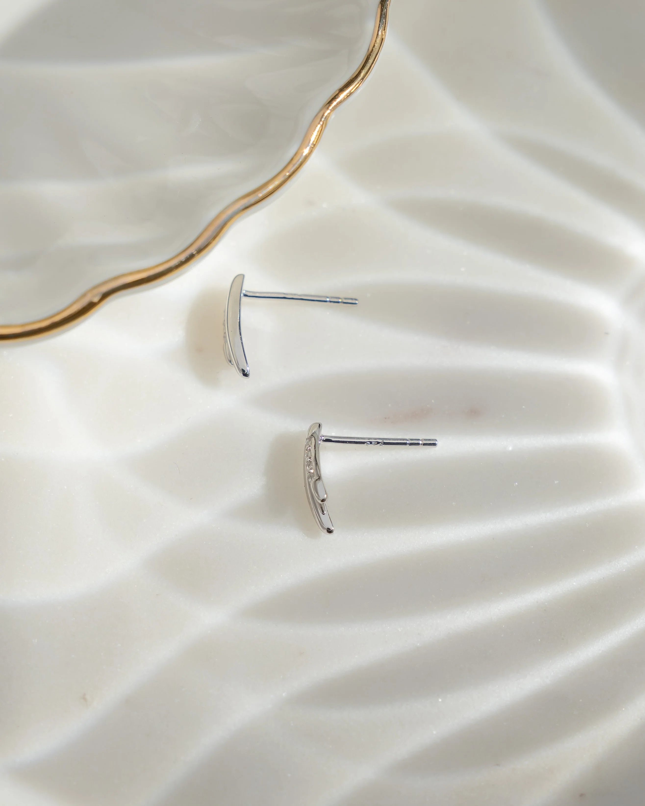 Dainty Double Line Studs - Image 10