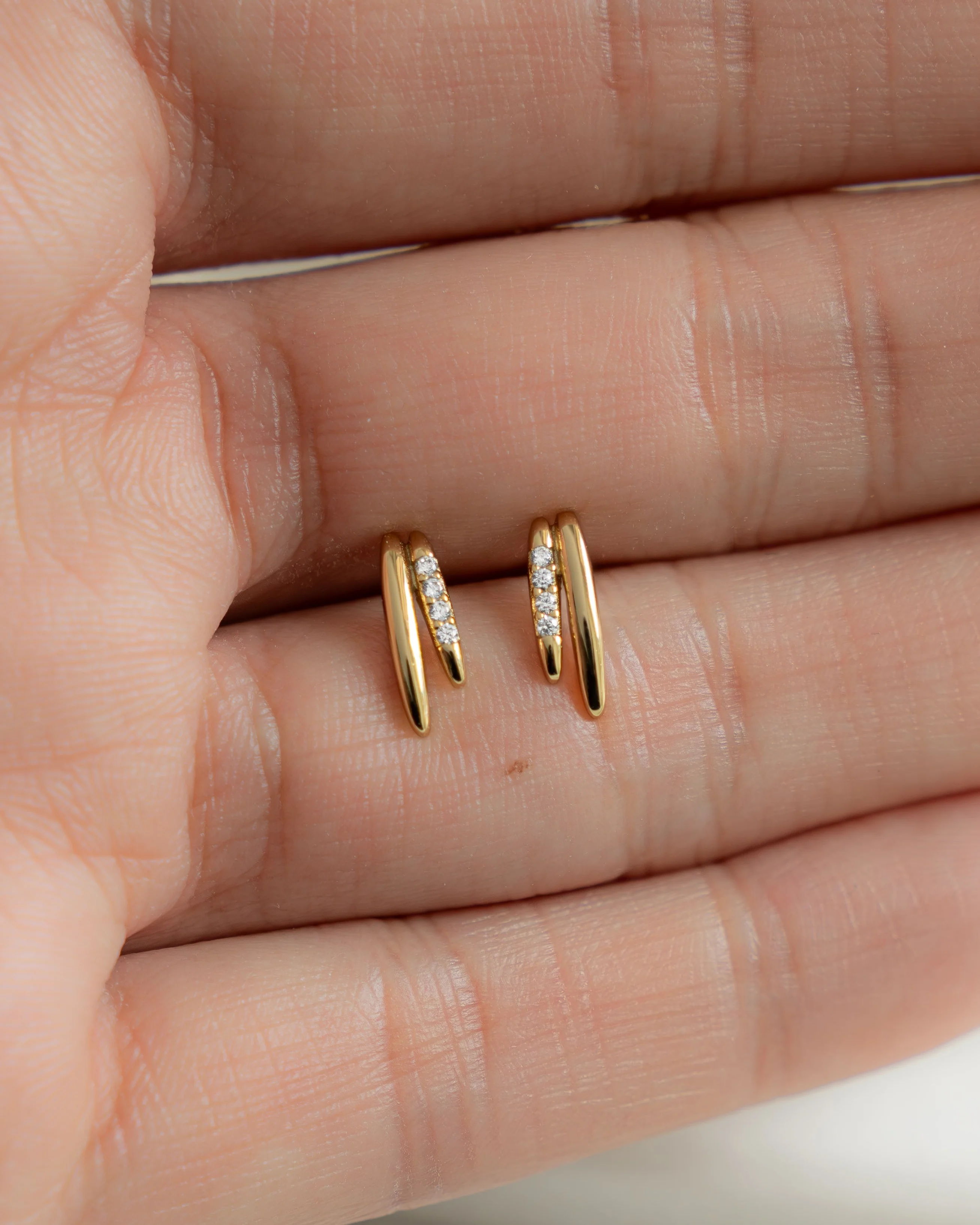 Dainty Double Line Studs - Image 8