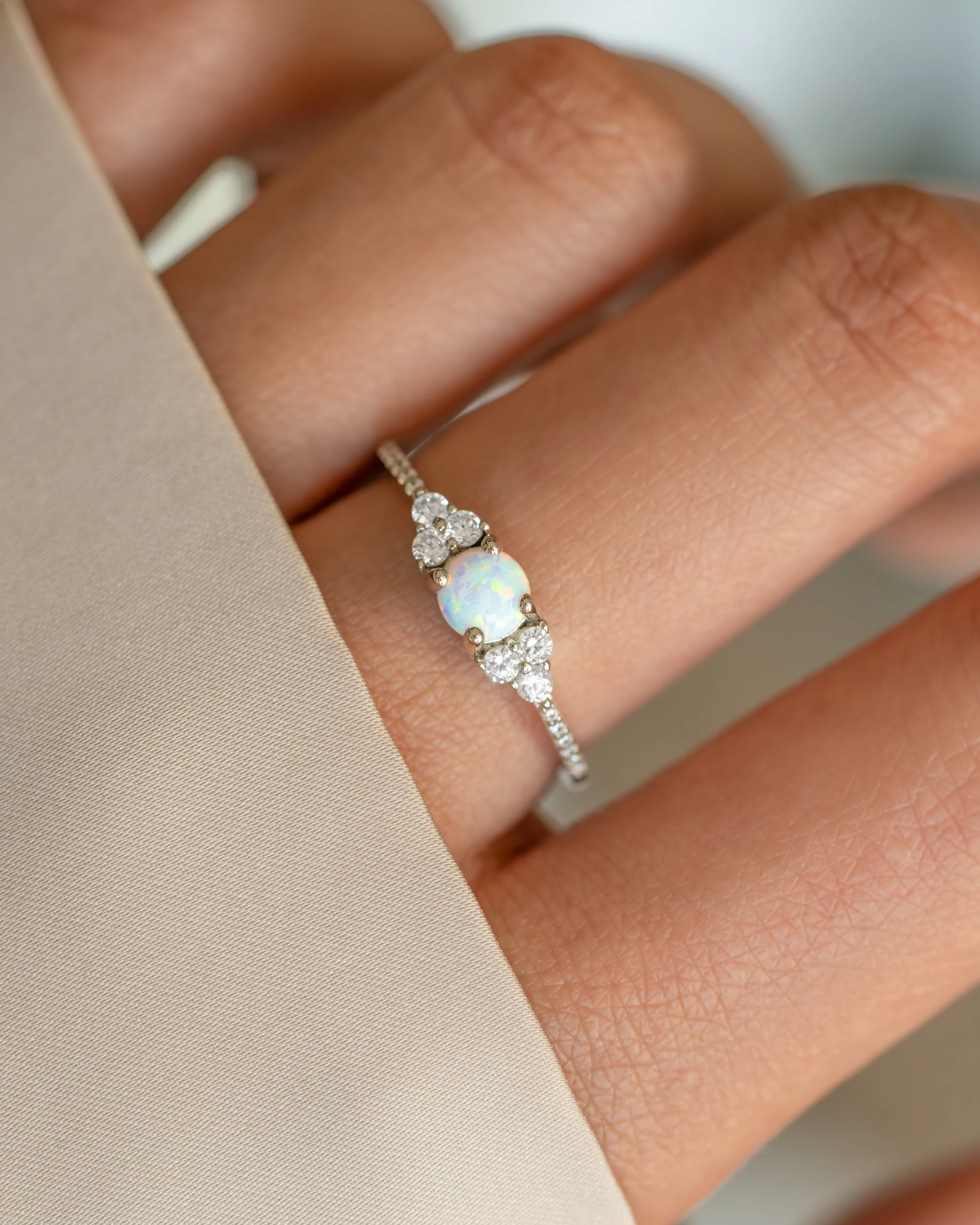 Dainty Opal Ring - Image 4