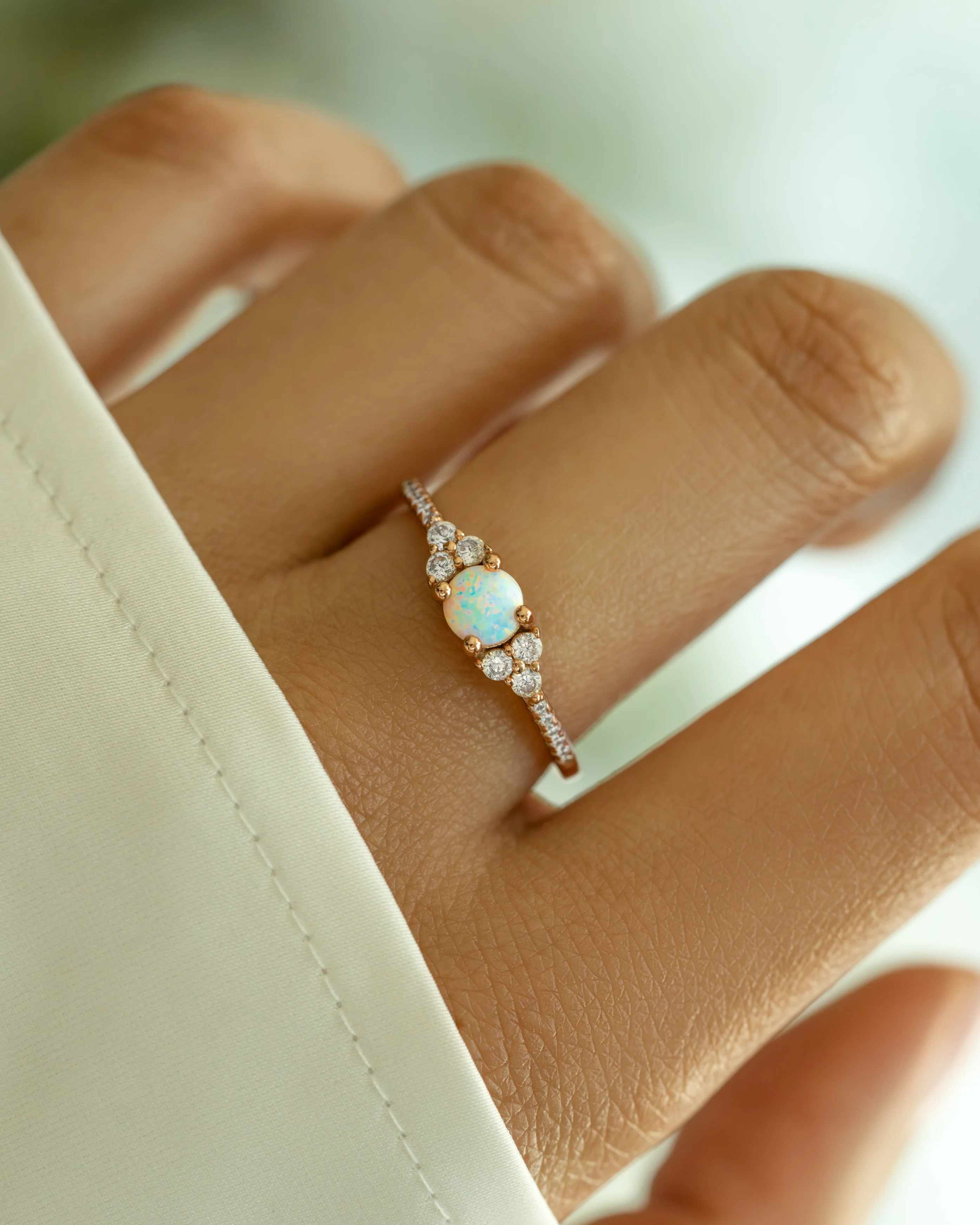 Dainty Opal Ring - Image 6