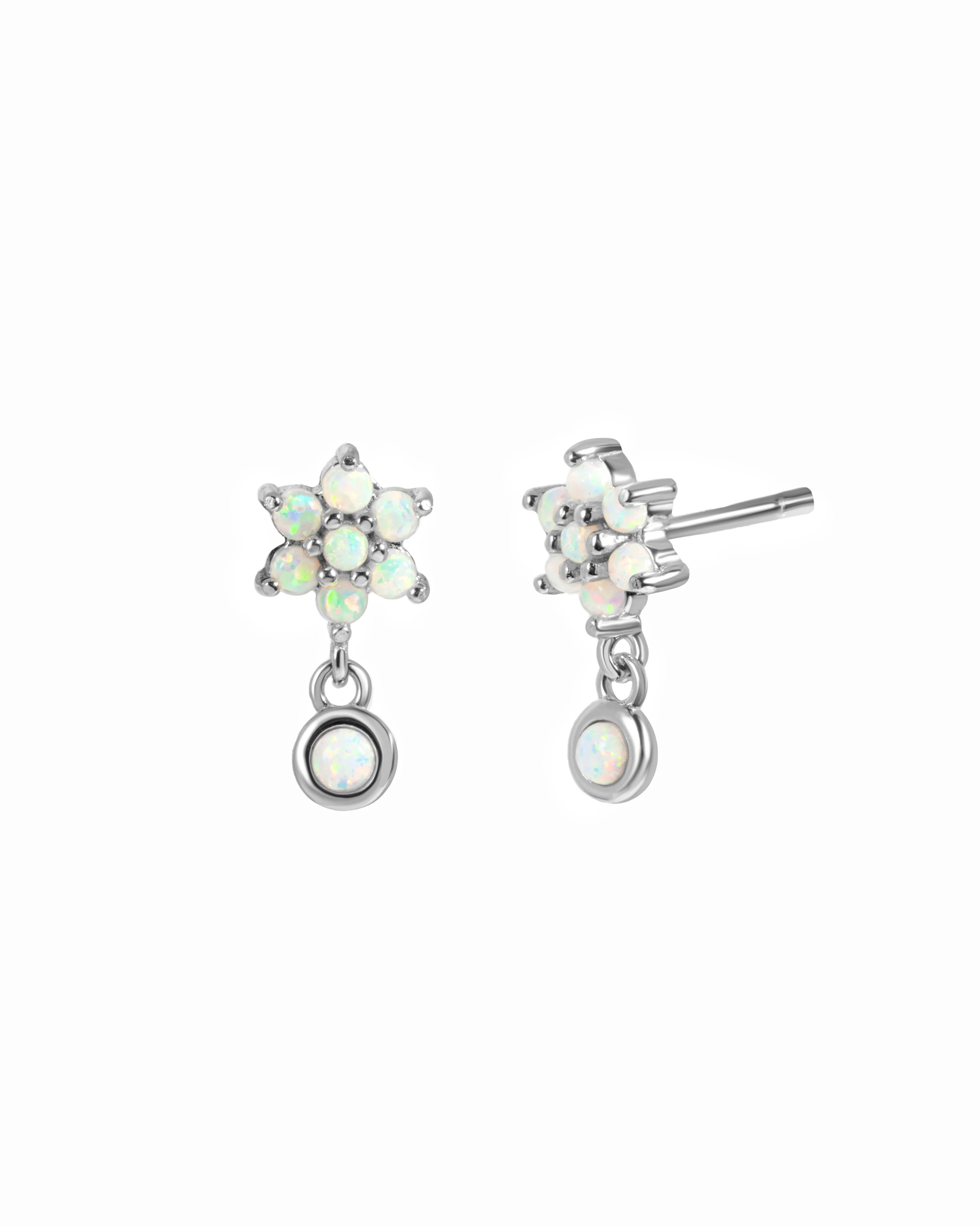 Dangling Opal Stud Earrings - Image 3