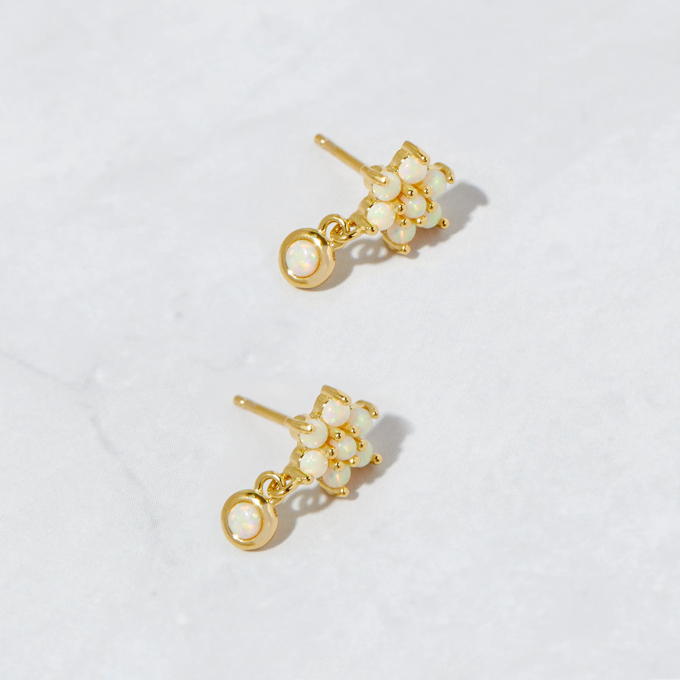 Dangling Opal Stud Earrings - Image 5