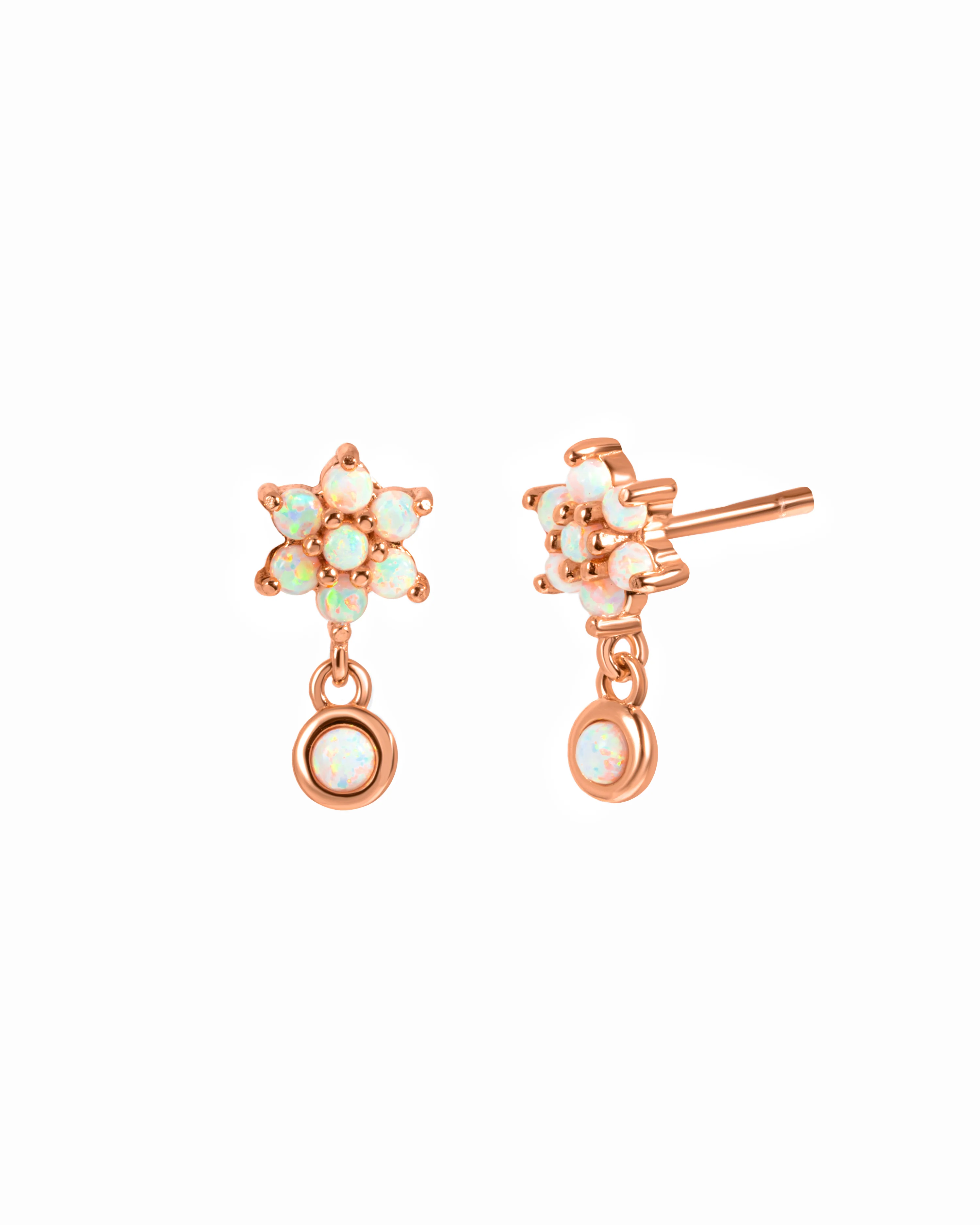 Dangling Opal Stud Earrings - Image 8