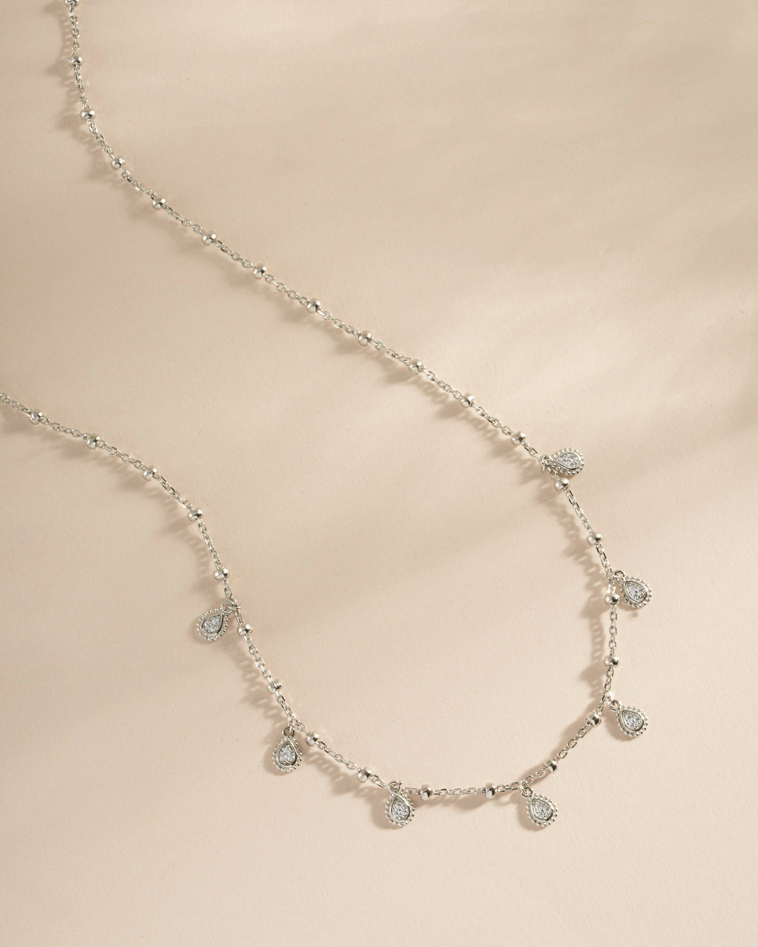 Dangling Tear Drop Necklace - Image 3