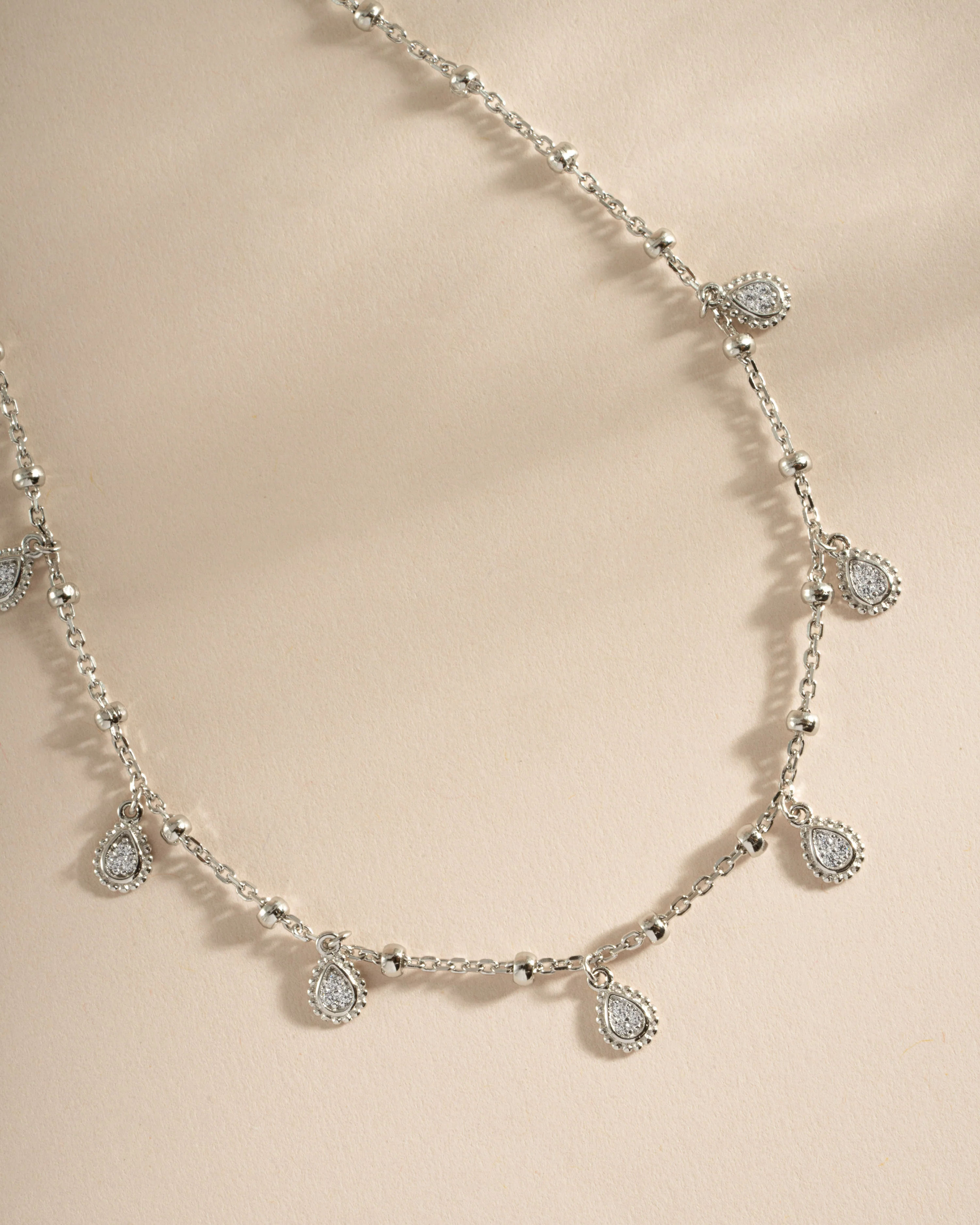 Dangling Tear Drop Necklace - Image 8