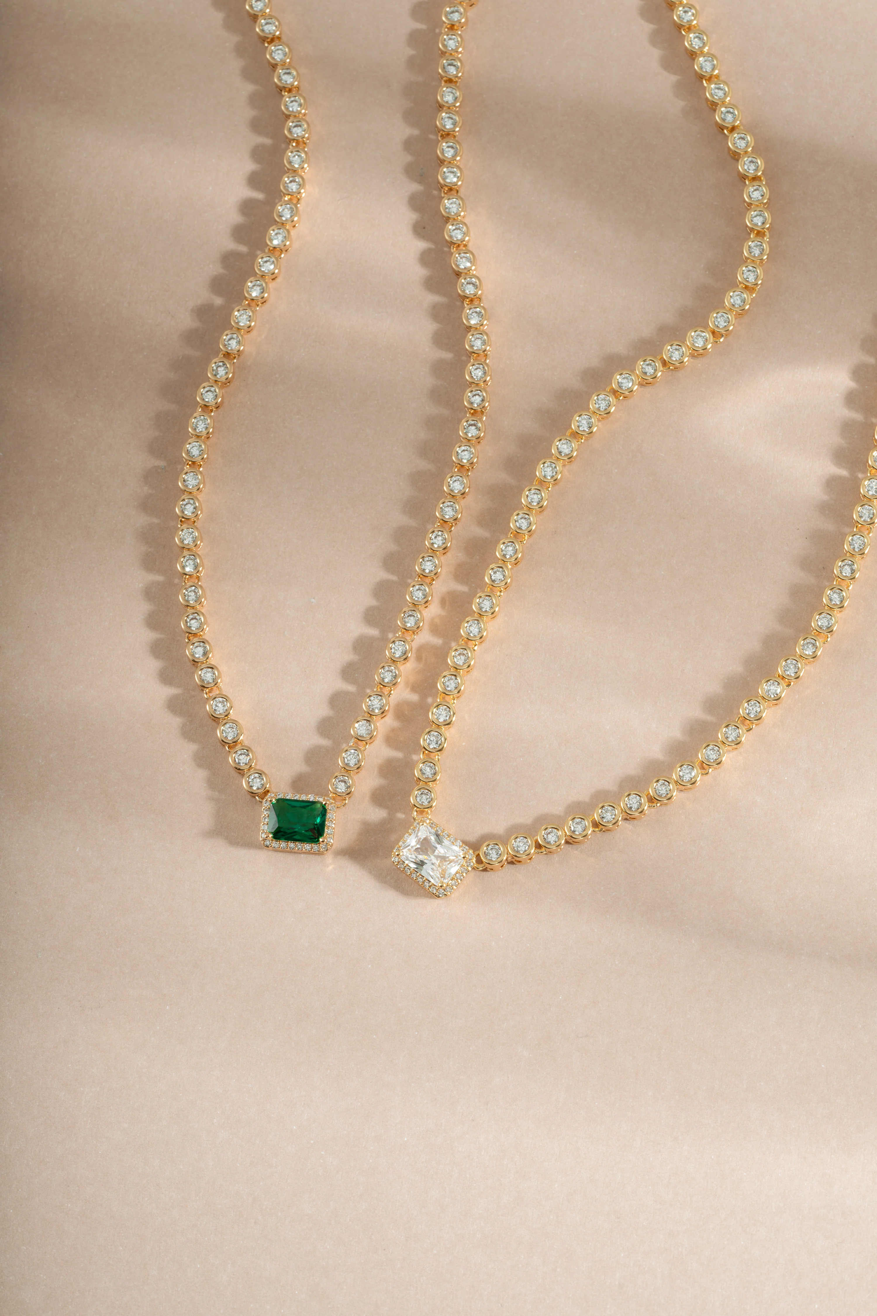 Diamond Baguette Tennis Necklace - Image 5