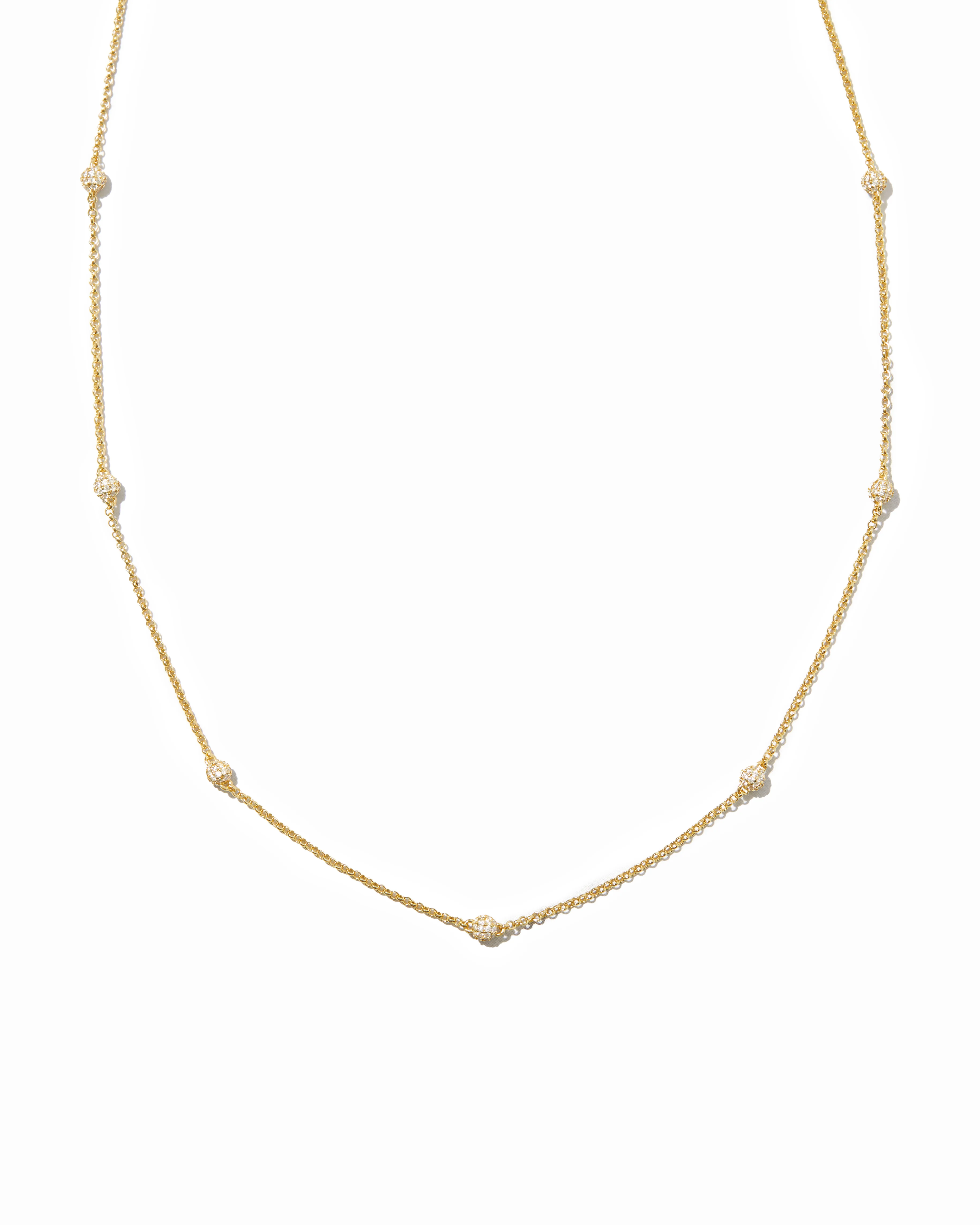 Diamond Beaded Pavé Necklace