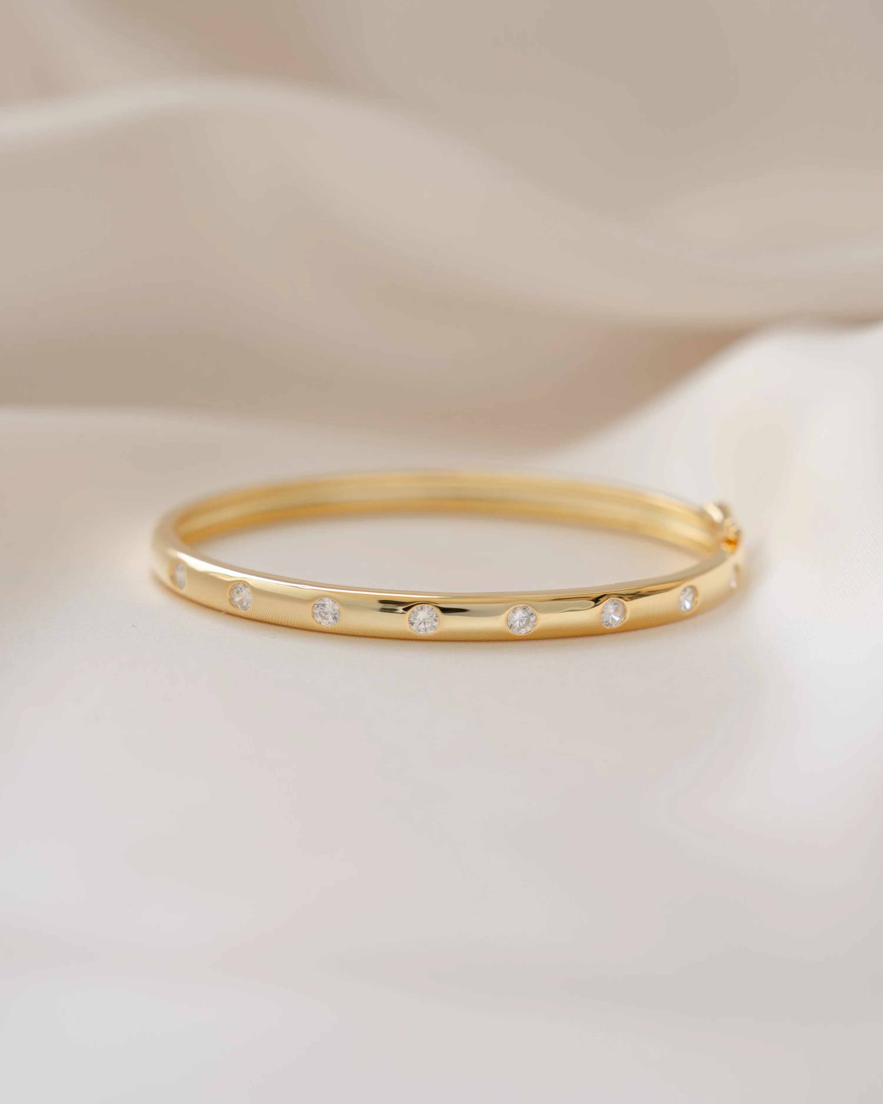 Diamond Bezel-Set Bangle - Image 5