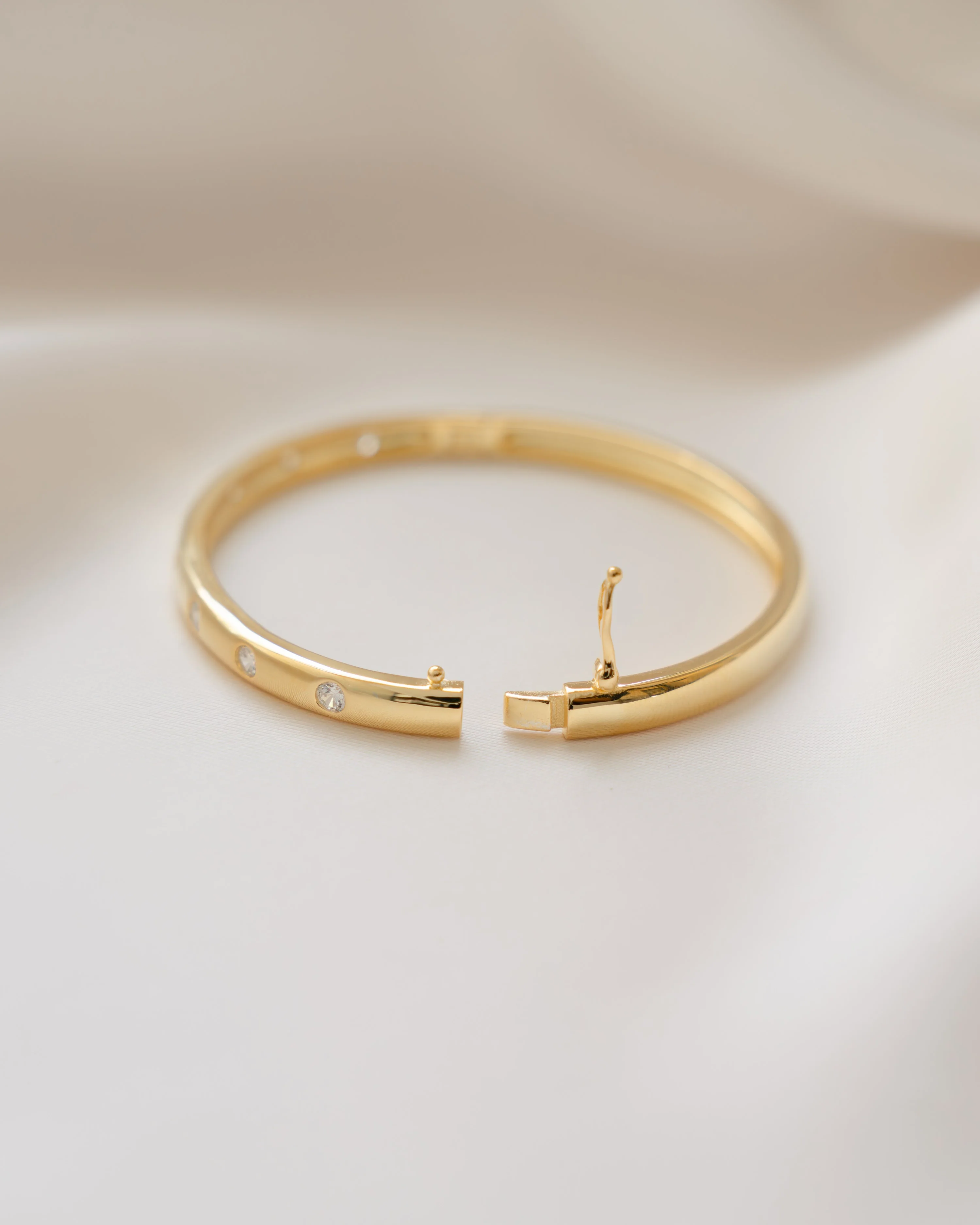 Diamond Bezel-Set Bangle - Image 7