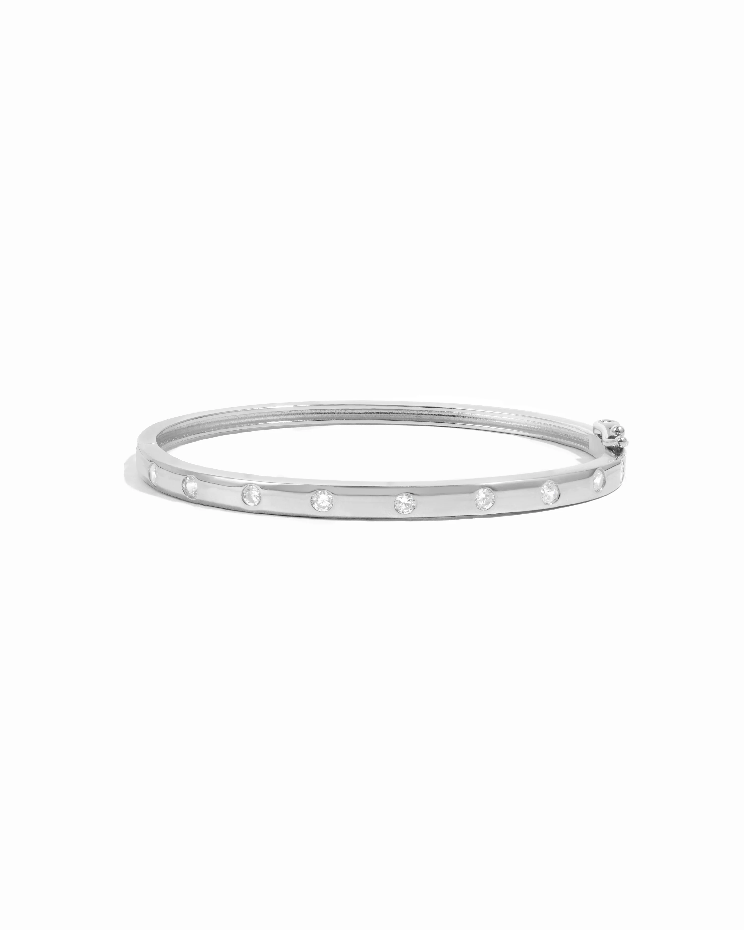 Diamond Bezel-Set Bangle - Image 8