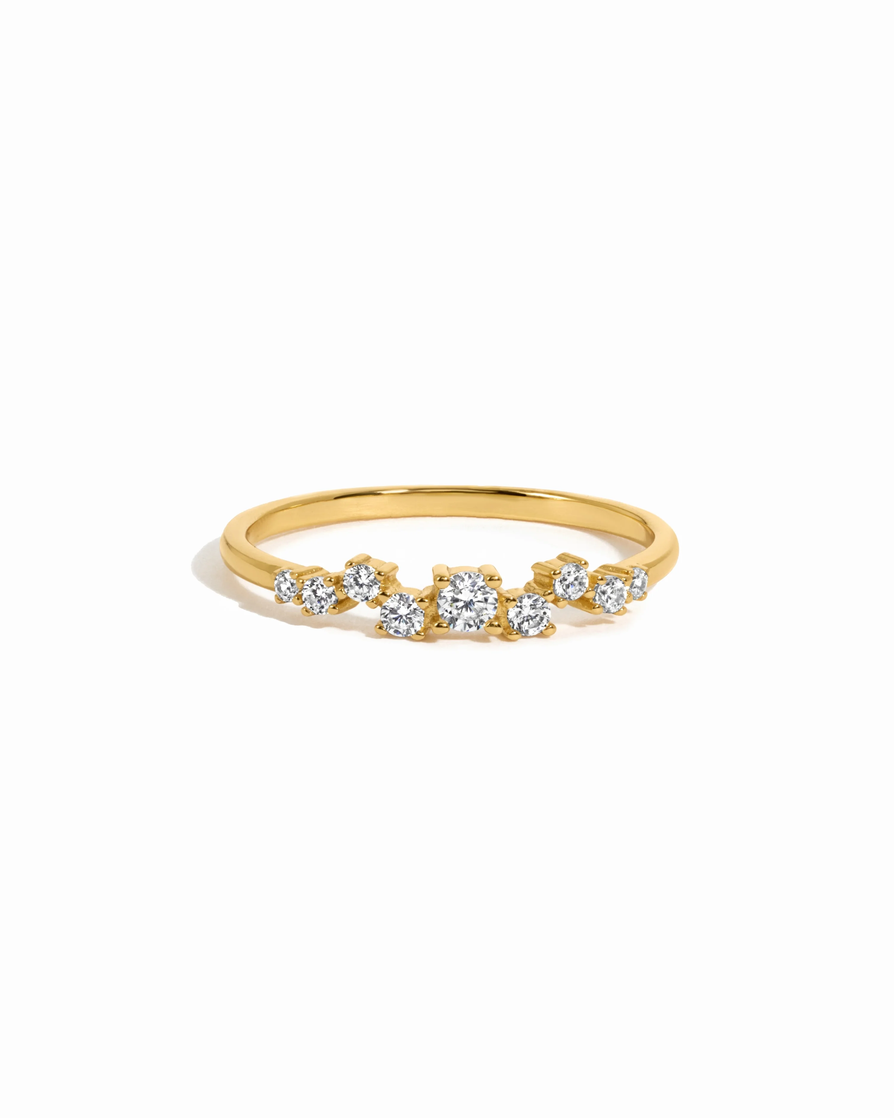 Diamond Cluster Ring