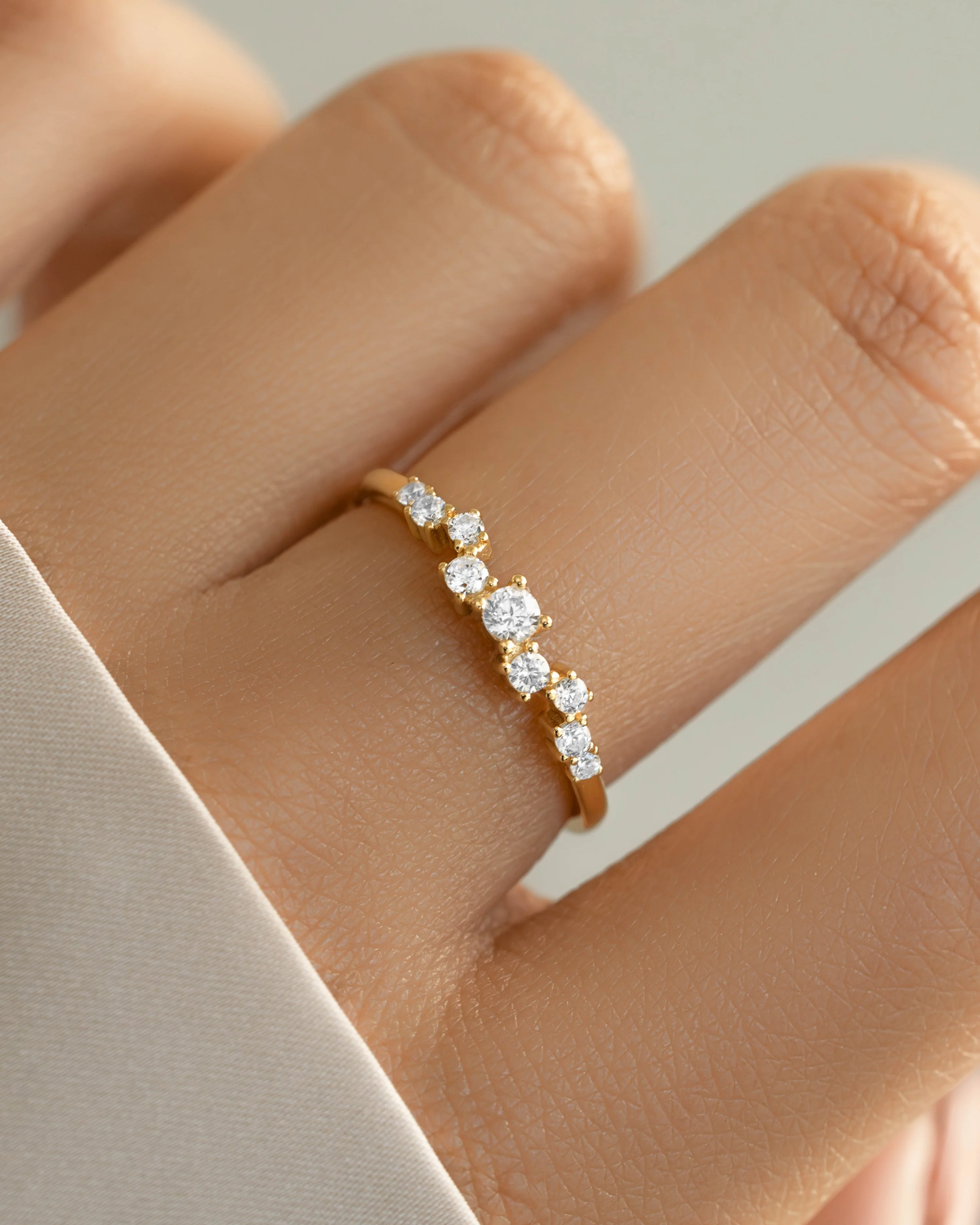 Diamond Cluster Ring - Image 2