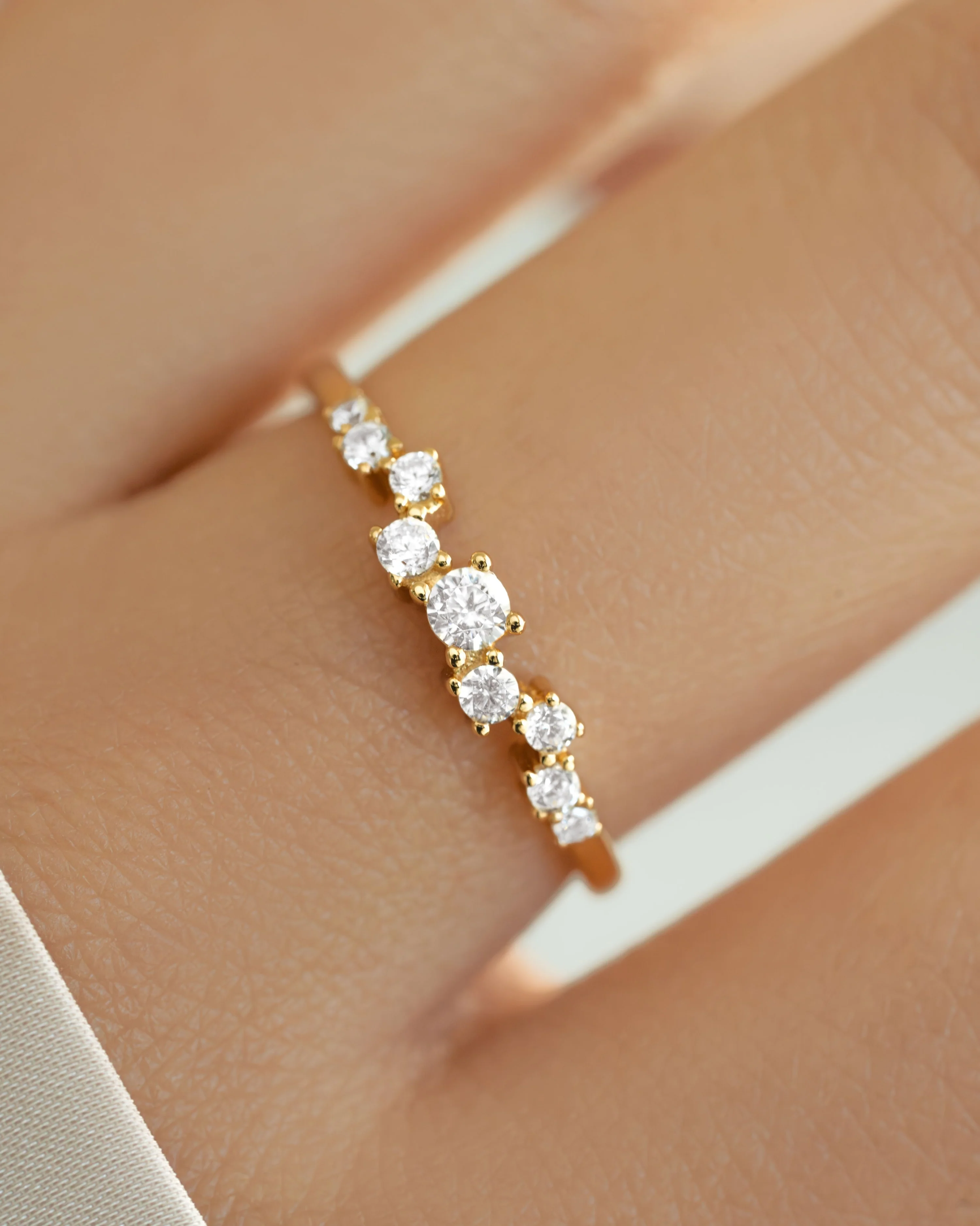 Diamond Cluster Ring - Image 8
