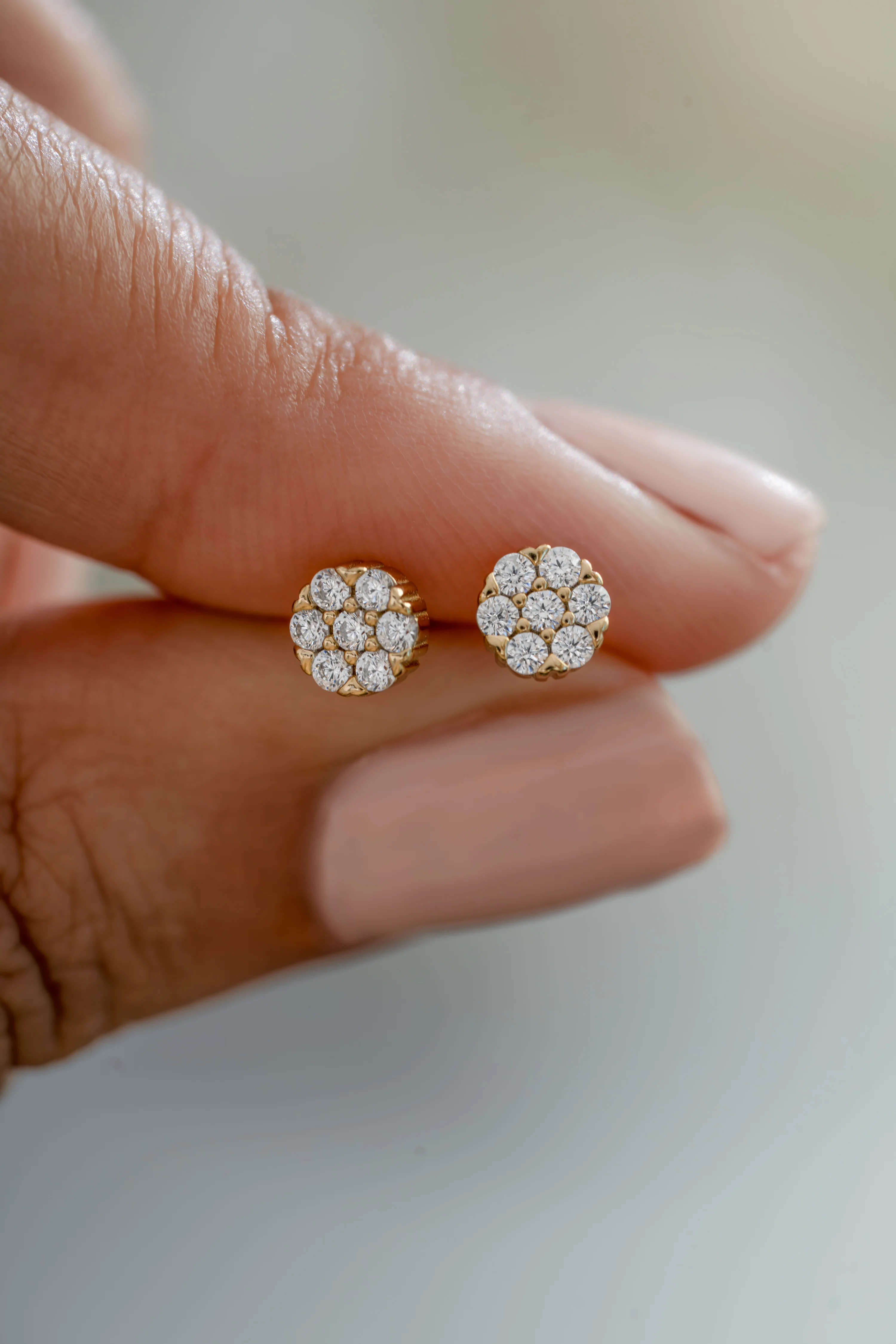 5mm Diamond Cluster Studs - Image 7