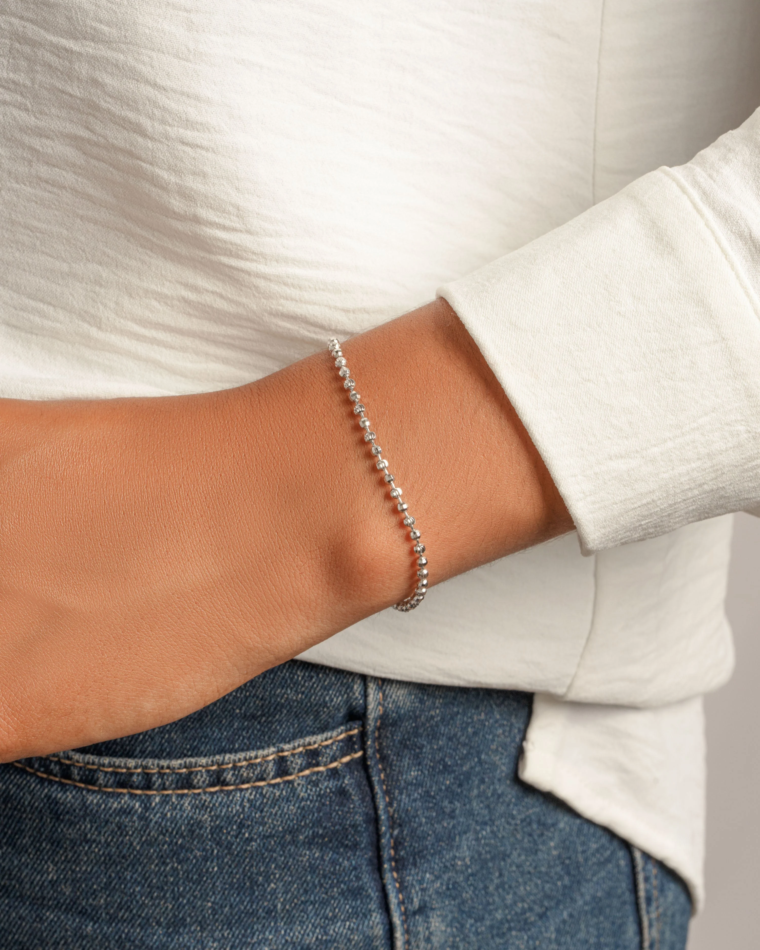 Diamond Cut Chain Bracelet - Image 4