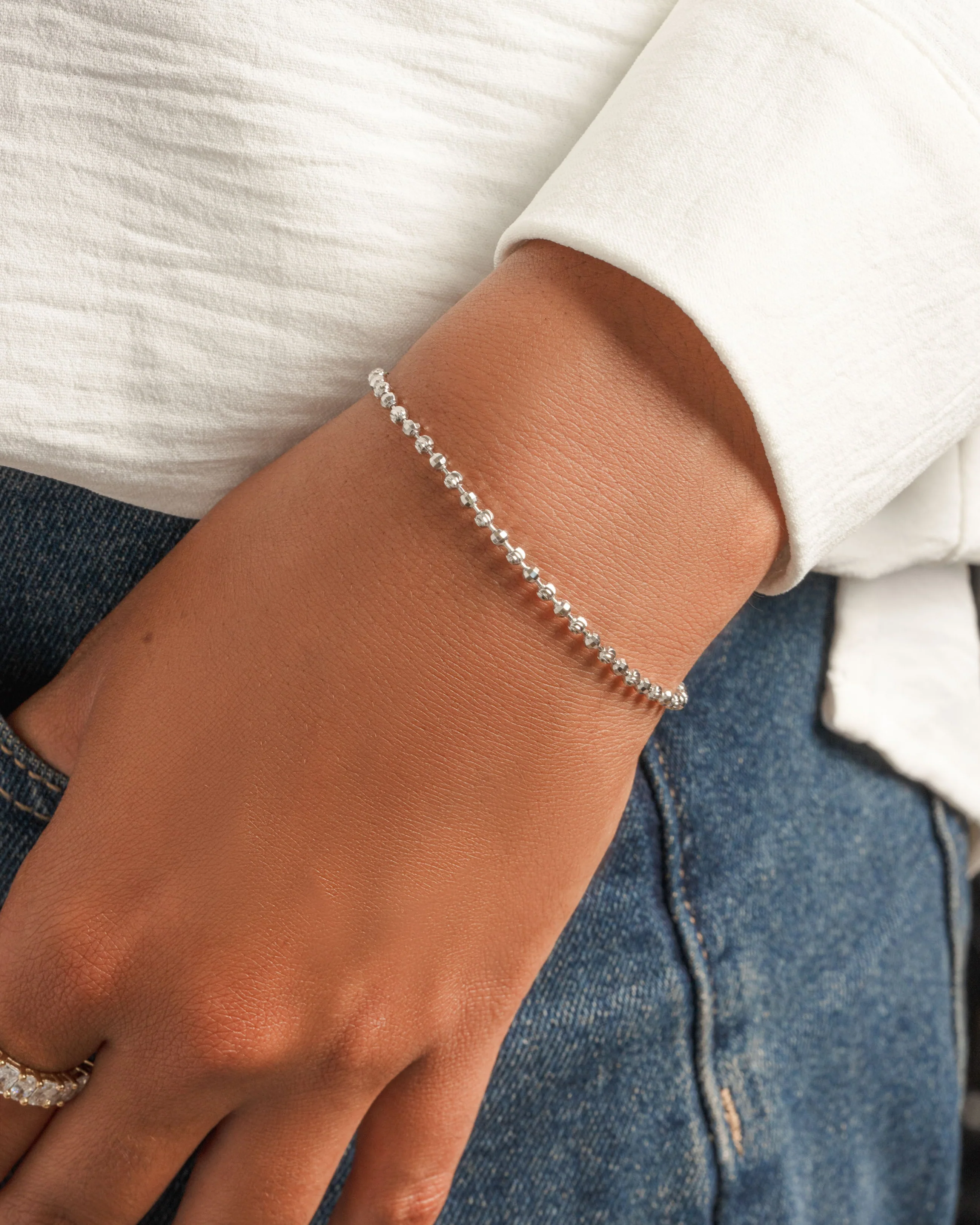 Diamond Cut Chain Bracelet - Image 9
