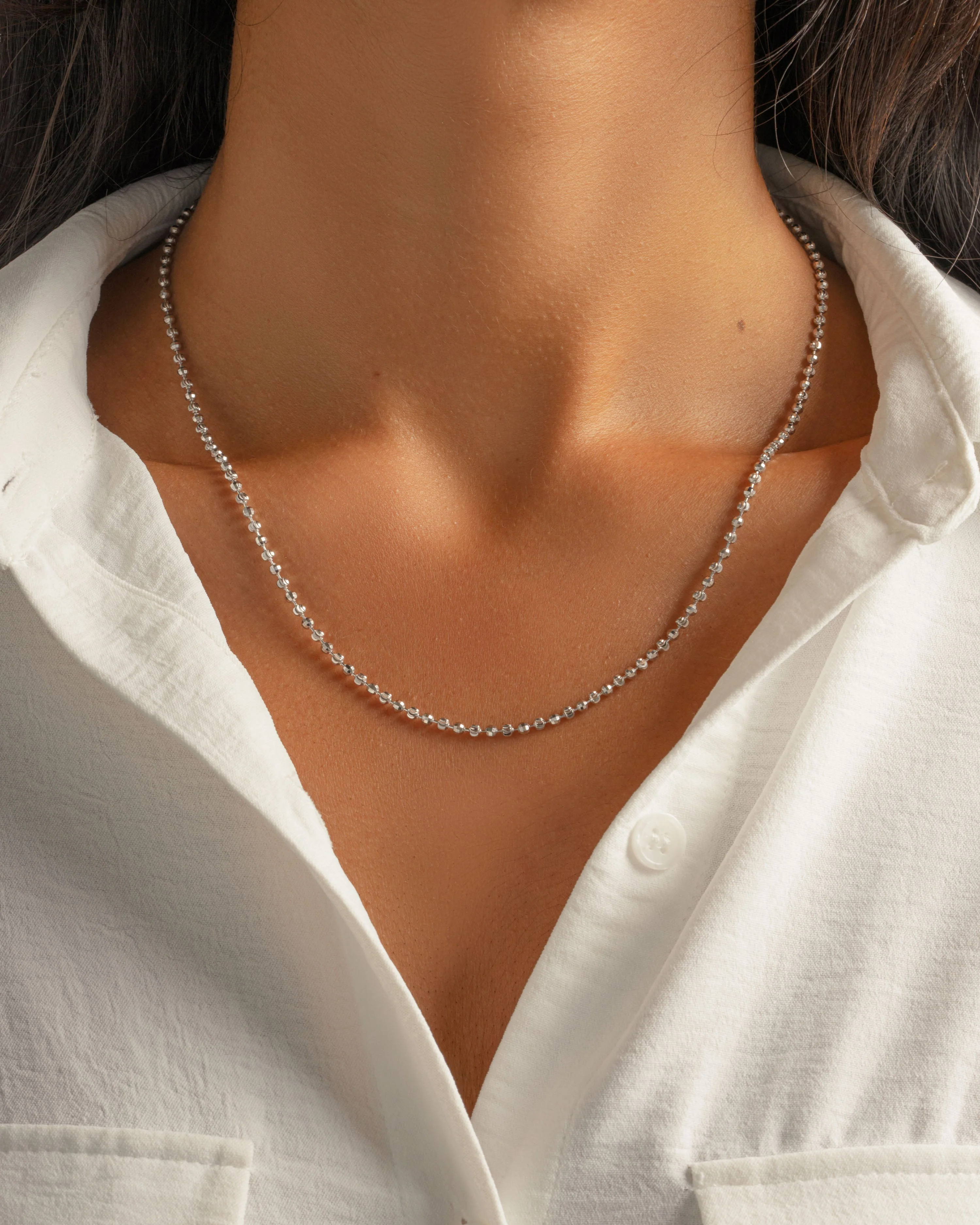 Diamond Cut Chain Necklace - Image 4